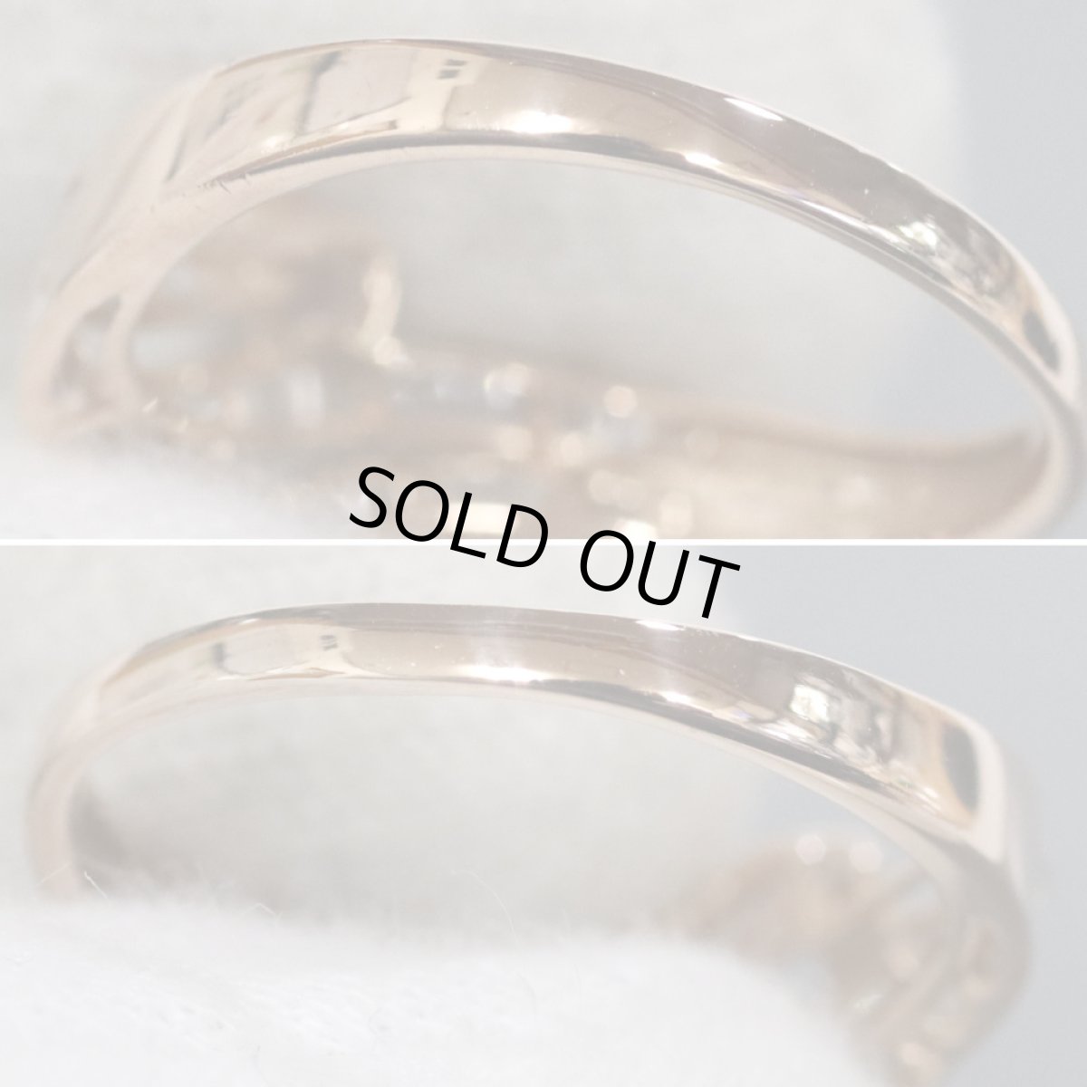 画像7: K18PGダイヤモンドリング D0.35 2.8g #16.5 (7)