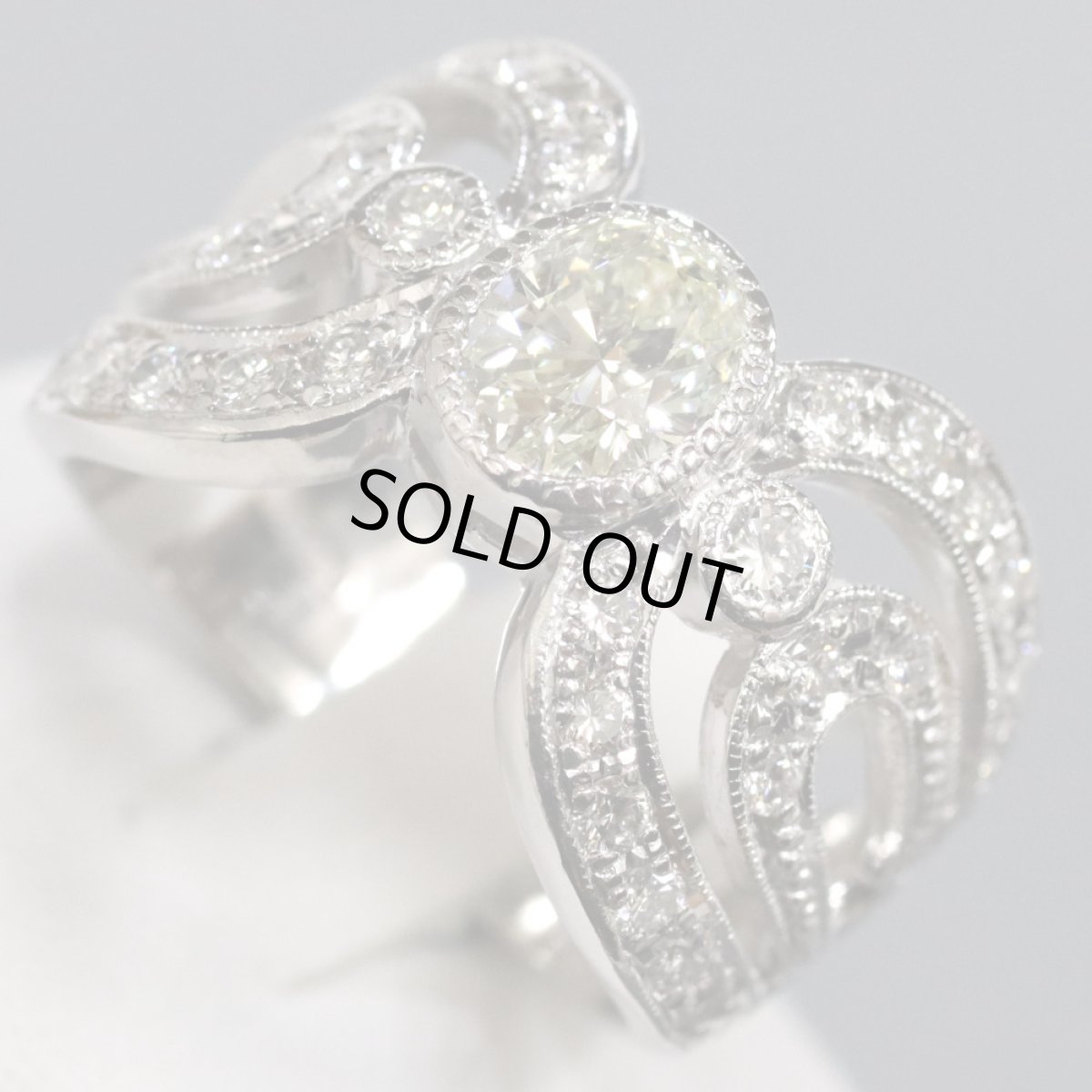 画像3: Pt900ダイヤモンドリング D0.78 D0.73 13.9g #13 (3)