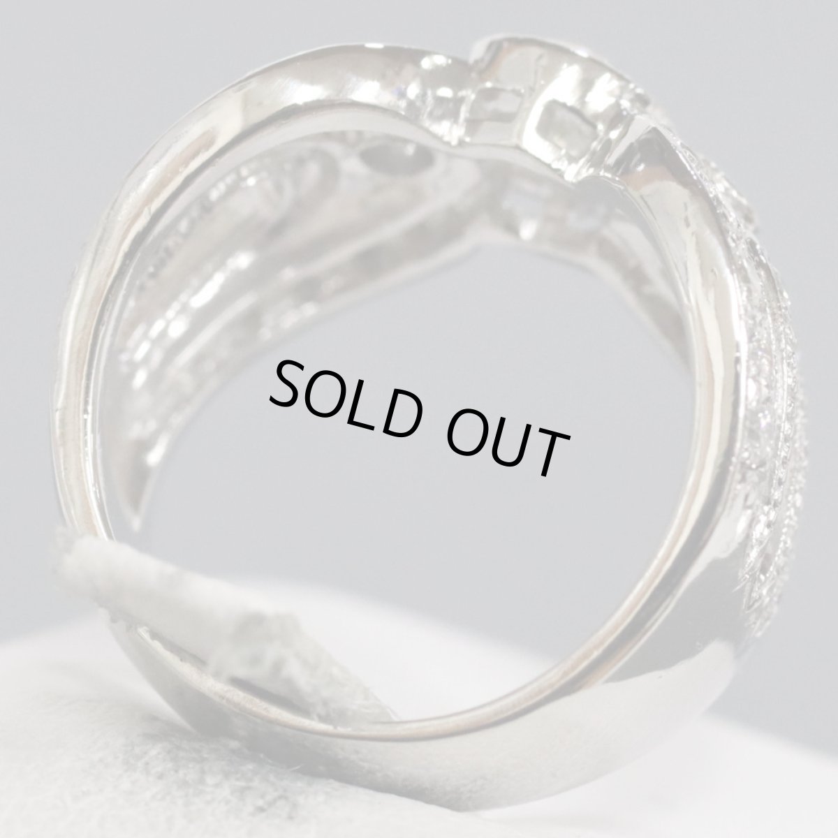 画像5: Pt900ダイヤモンドリング D0.78 D0.73 13.9g #13 (5)