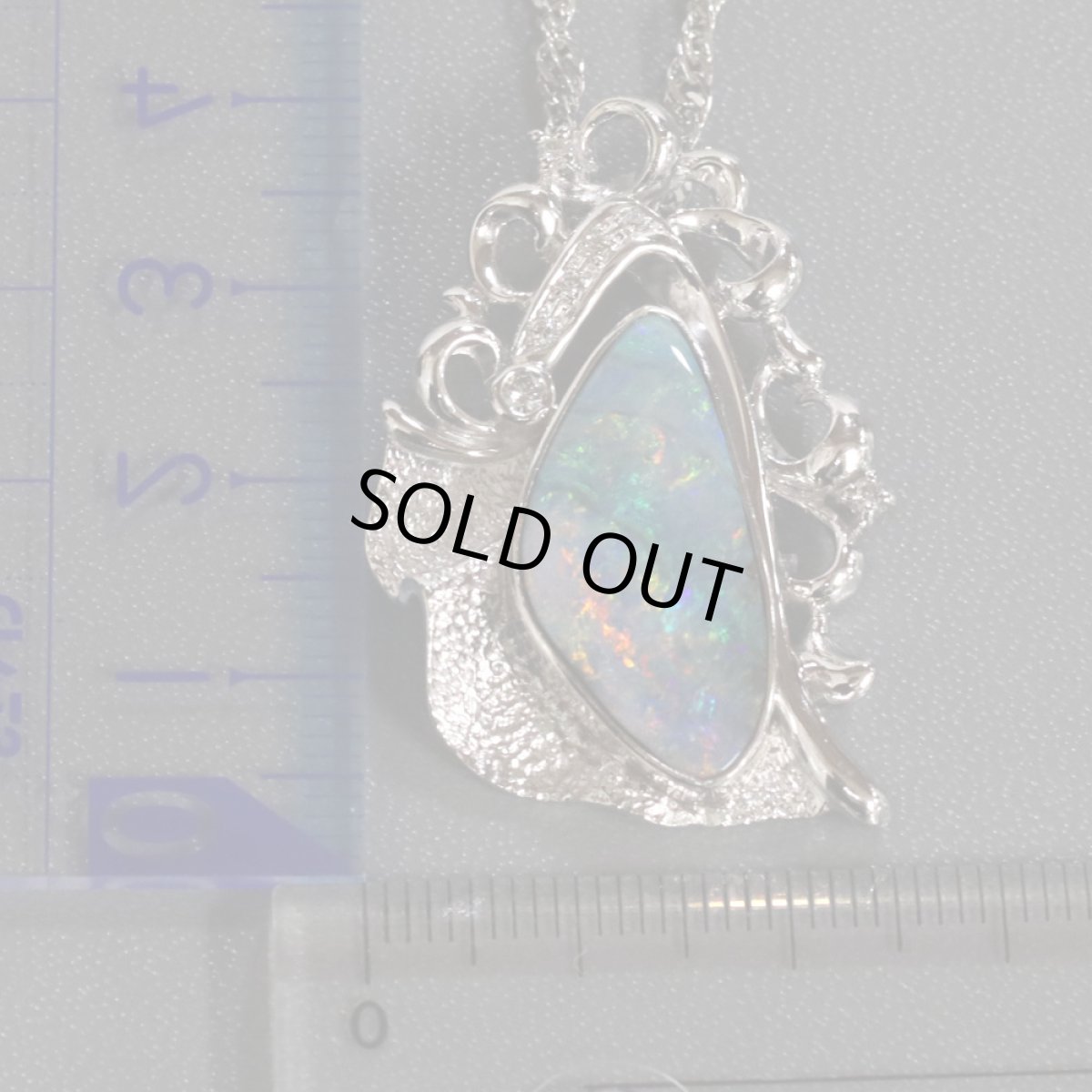 画像10: Pt900/850ボルダーオパールペンダント O7.29 D0.15 24.4g 50cm (10)