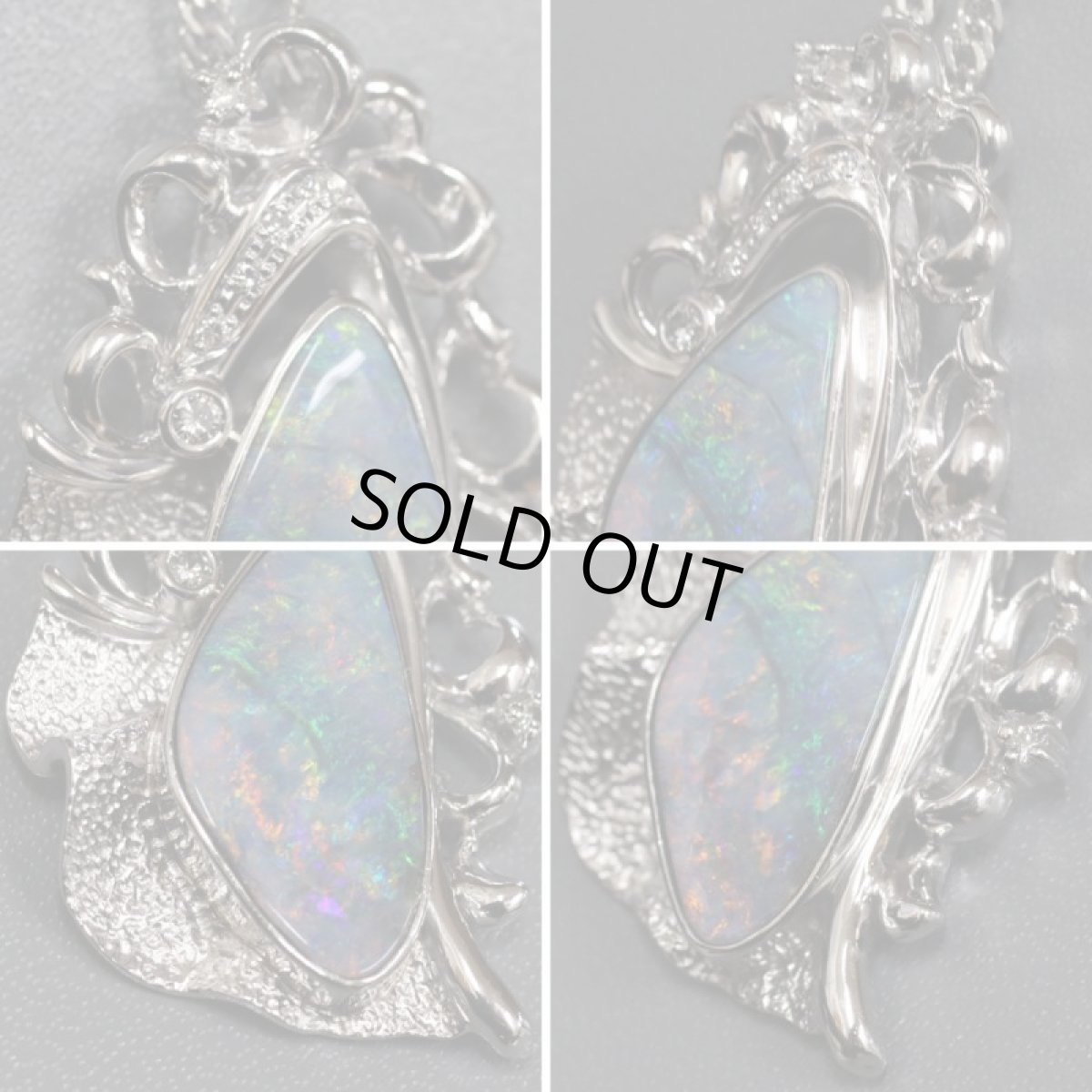 画像4: Pt900/850ボルダーオパールペンダント O7.29 D0.15 24.4g 50cm (4)