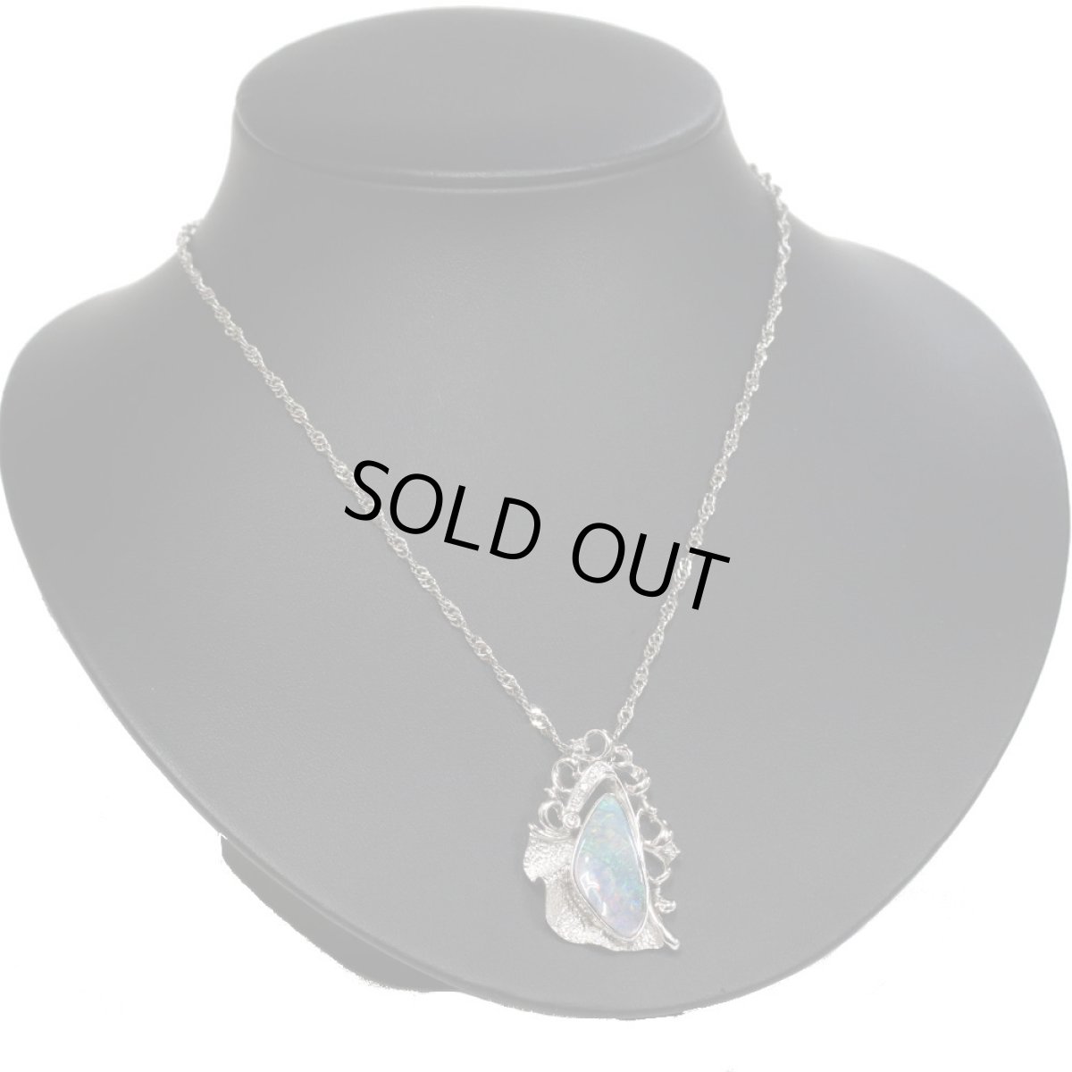 画像5: Pt900/850ボルダーオパールペンダント O7.29 D0.15 24.4g 50cm (5)