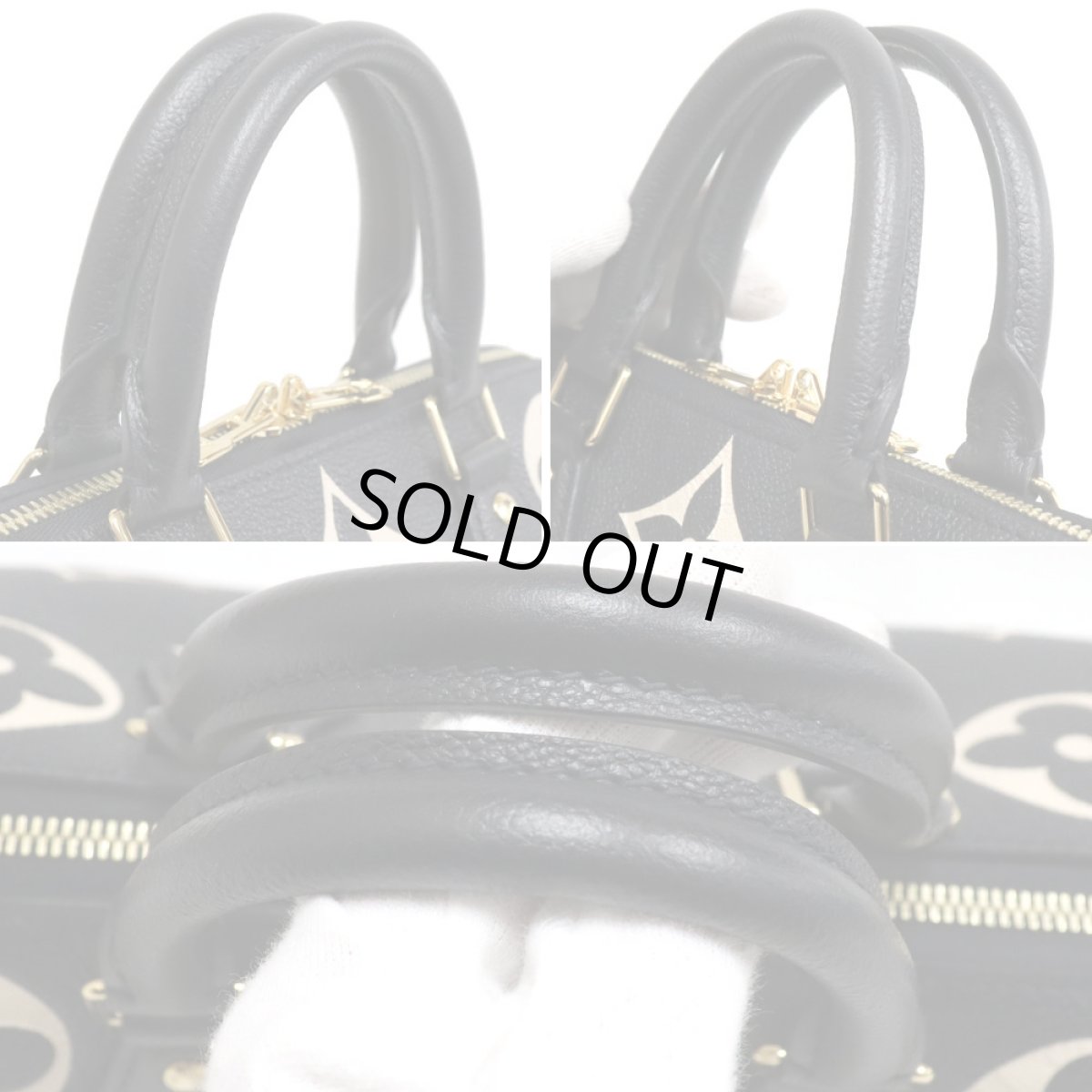 画像5: ルイ・ヴィトン スピーディ・バンドリエール 25(M58947)バイカラーモノグラム・アンプラント/ブラックベージュ (5)