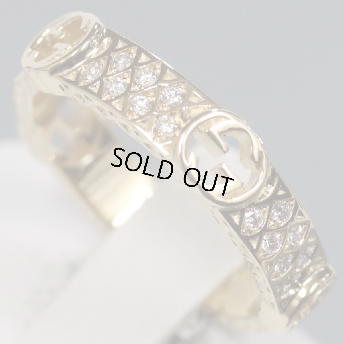 画像3: インターロッキングG ダイヤモンドリング 750 3.9g #9 (3)