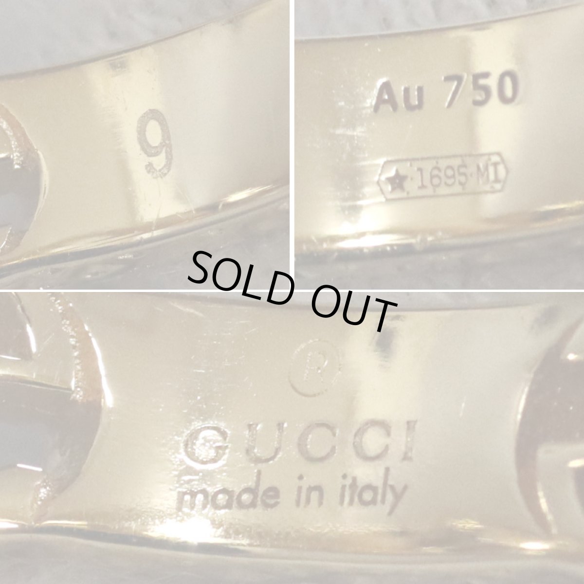 画像6: インターロッキングG ダイヤモンドリング 750 3.9g #9 (6)