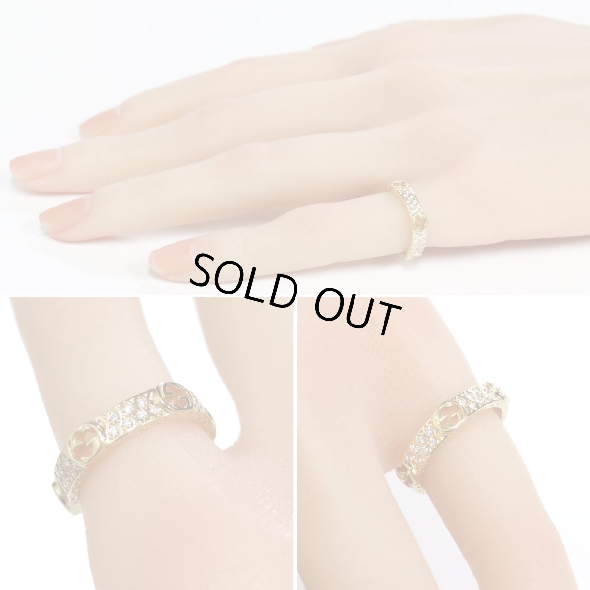 画像8: インターロッキングG ダイヤモンドリング 750 3.9g #9 (8)