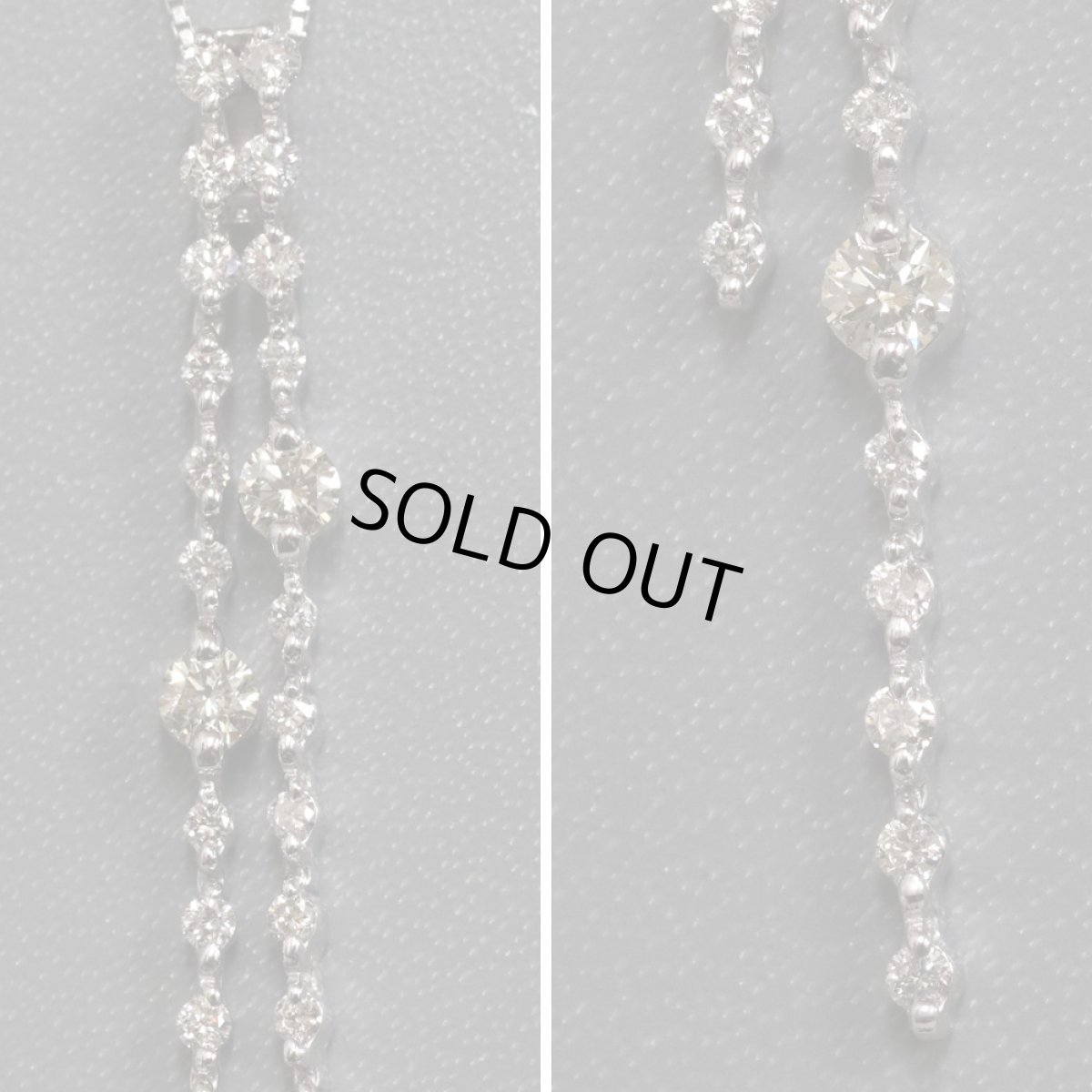 画像2: K18WG/Pt850ダイヤモンドペンダント D1.00 5.4g (2)