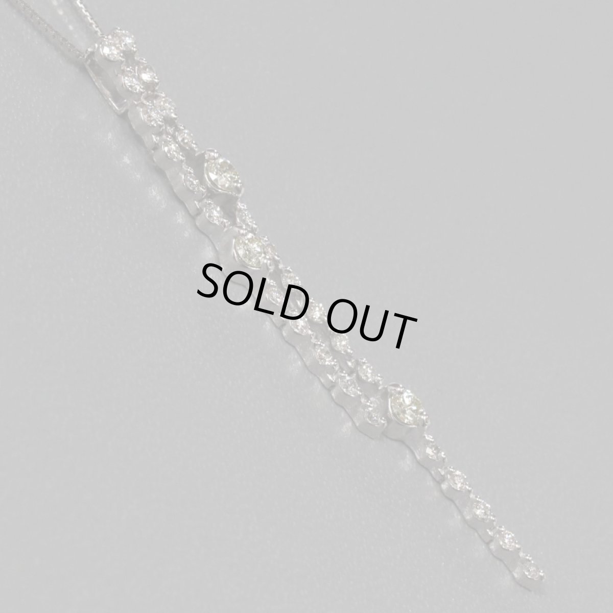 画像3: K18WG/Pt850ダイヤモンドペンダント D1.00 5.4g (3)