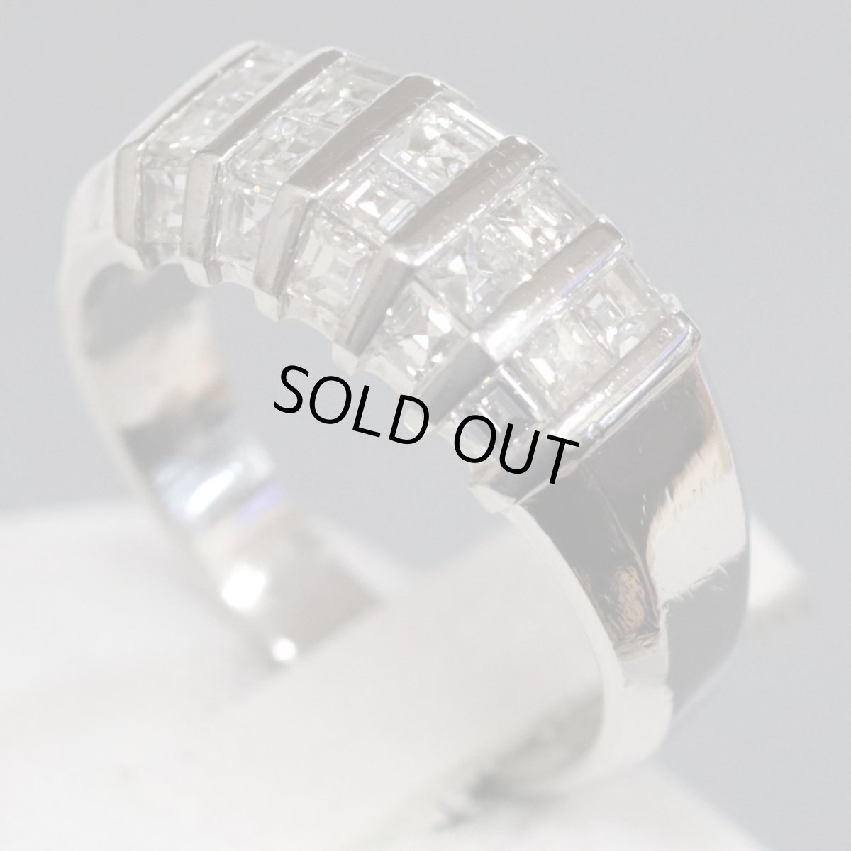 画像2: Pt900ダイヤモンドリング D1.00 6.8g #12 (2)