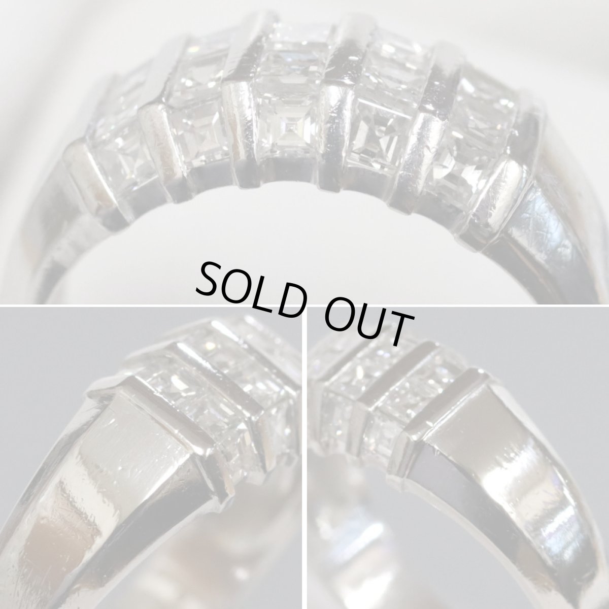 画像4: Pt900ダイヤモンドリング D1.00 6.8g #12 (4)