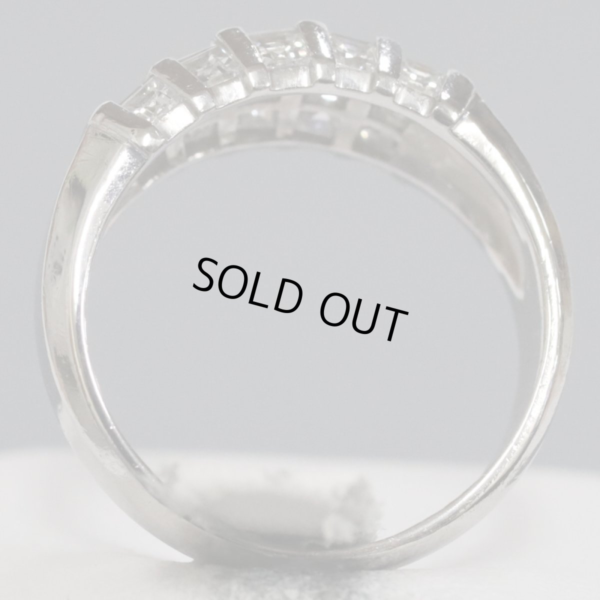 画像5: Pt900ダイヤモンドリング D1.00 6.8g #12 (5)