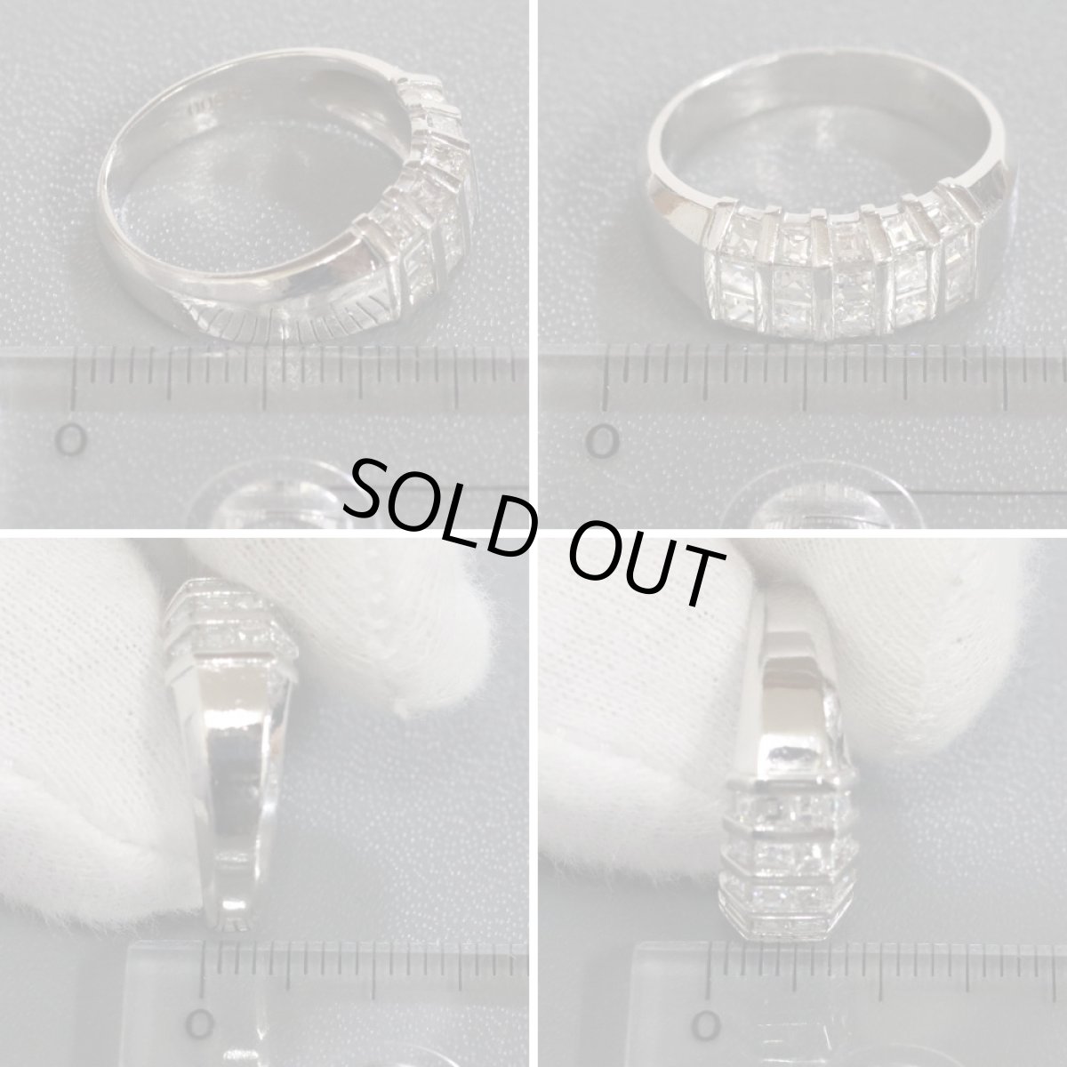 画像9: Pt900ダイヤモンドリング D1.00 6.8g #12 (9)