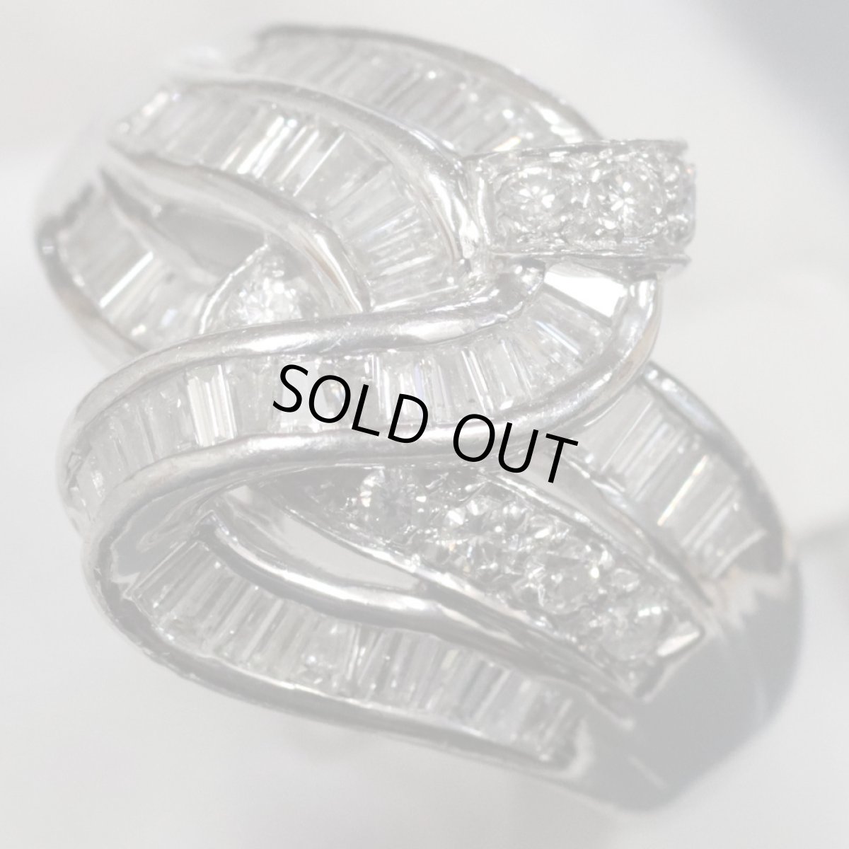 画像3: Pt900ダイヤモンドリング D0.89 D0.14 10.7g #14 (3)