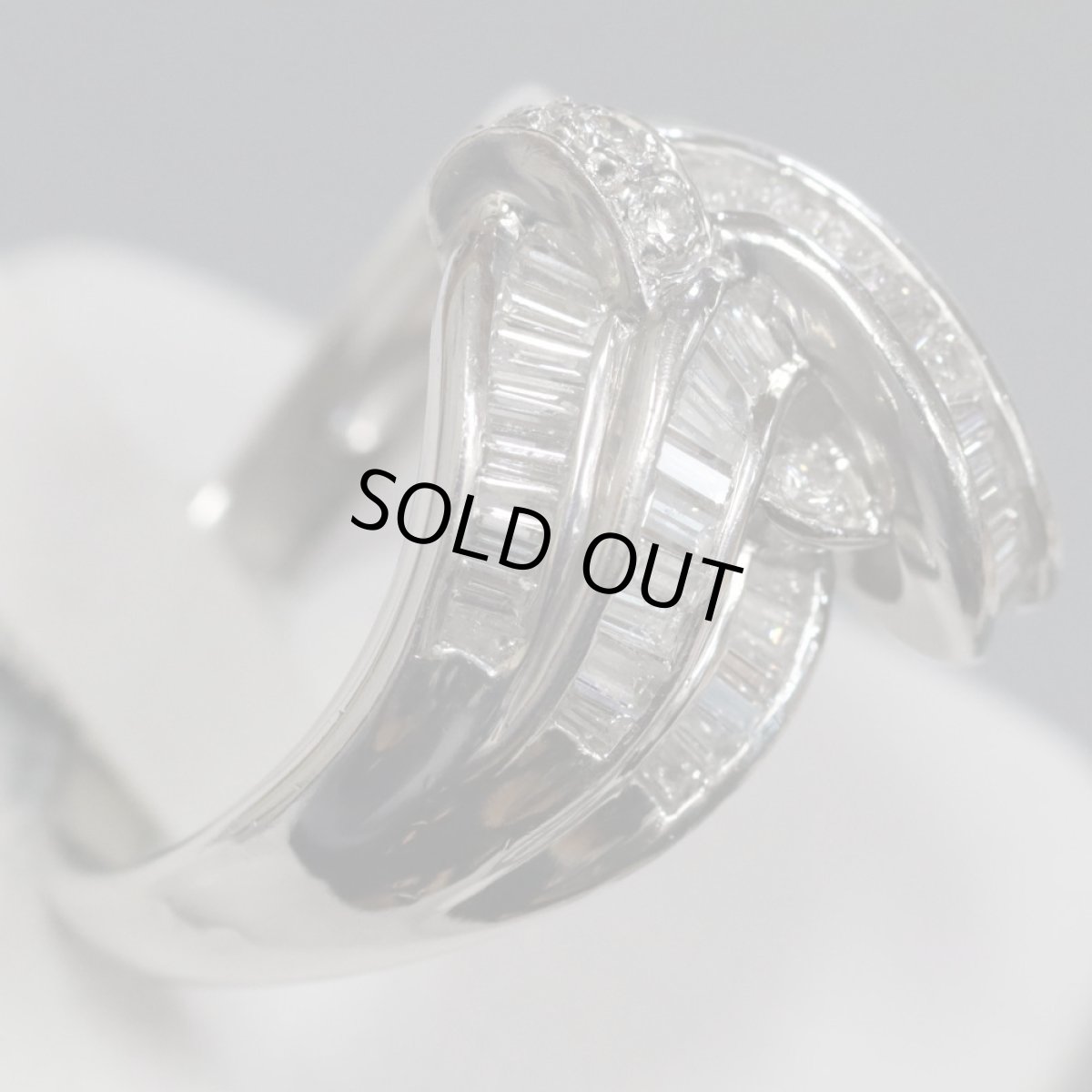 画像4: Pt900ダイヤモンドリング D0.89 D0.14 10.7g #14 (4)