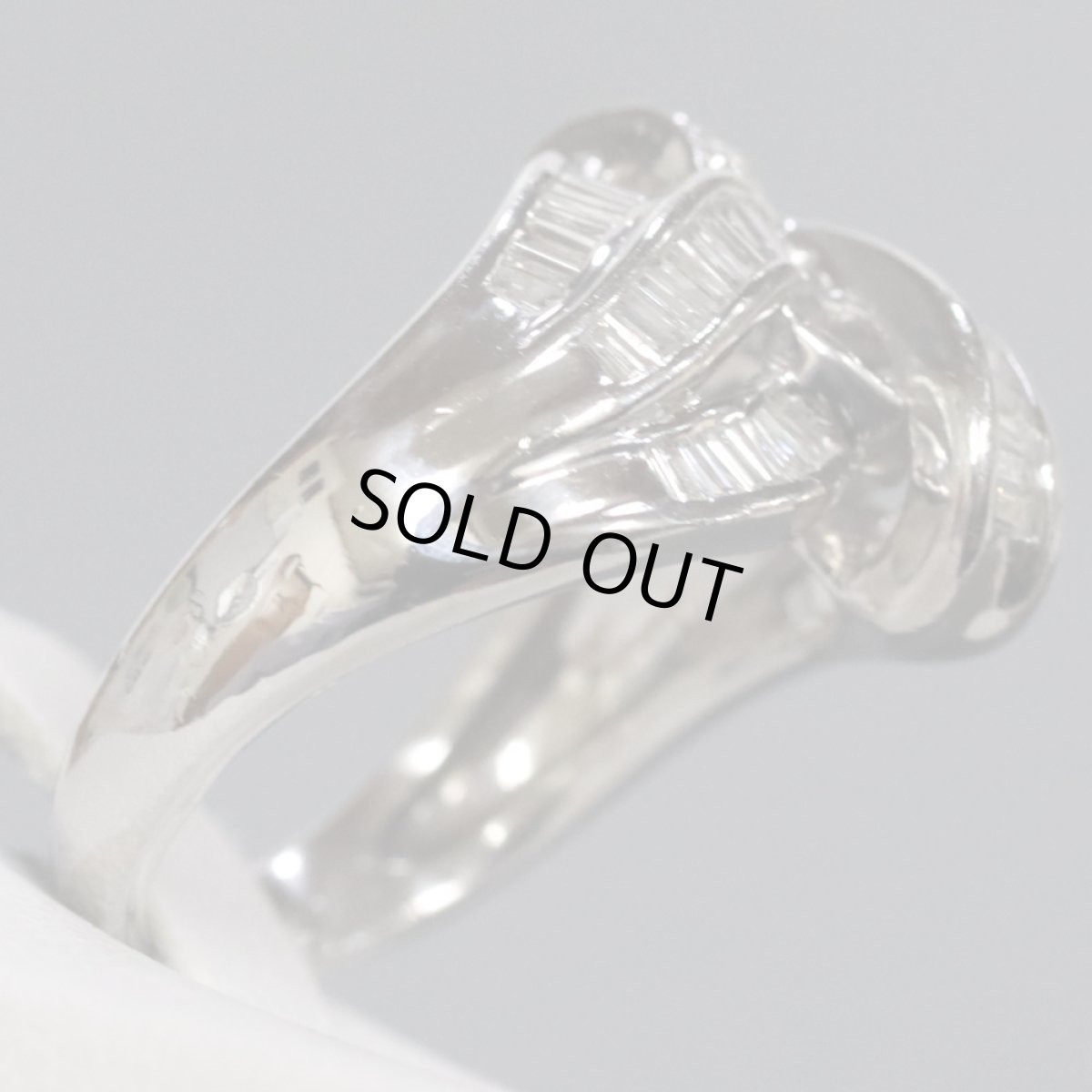 画像5: Pt900ダイヤモンドリング D0.89 D0.14 10.7g #14 (5)