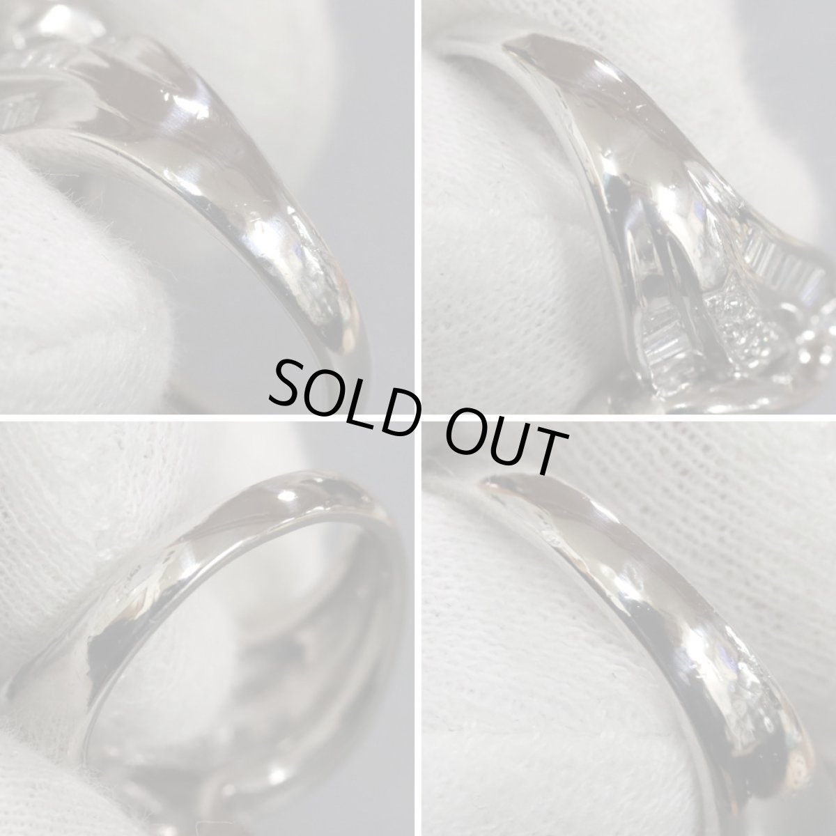 画像6: Pt900ダイヤモンドリング D0.89 D0.14 10.7g #14 (6)