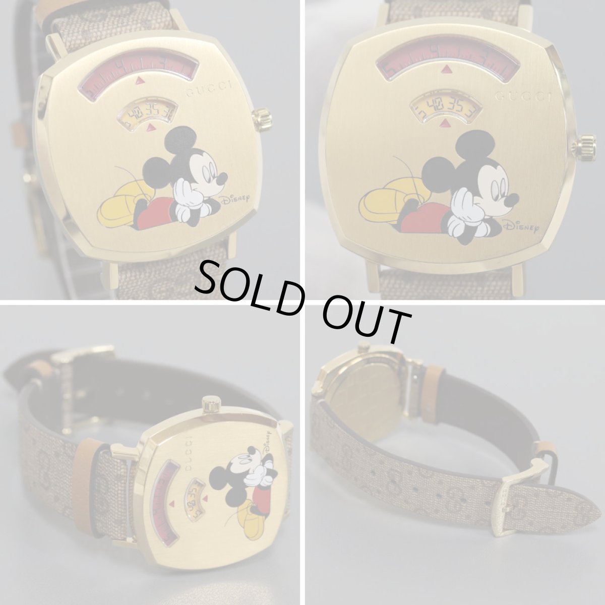 画像2: グッチ グリップウォッチ(YA157420,157.4)ディズニーコラボ ミッキーマウス (2)