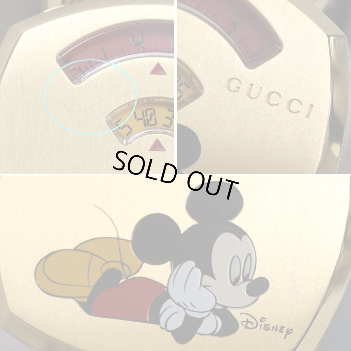 画像3: グッチ グリップウォッチ(YA157420,157.4)ディズニーコラボ ミッキーマウス (3)