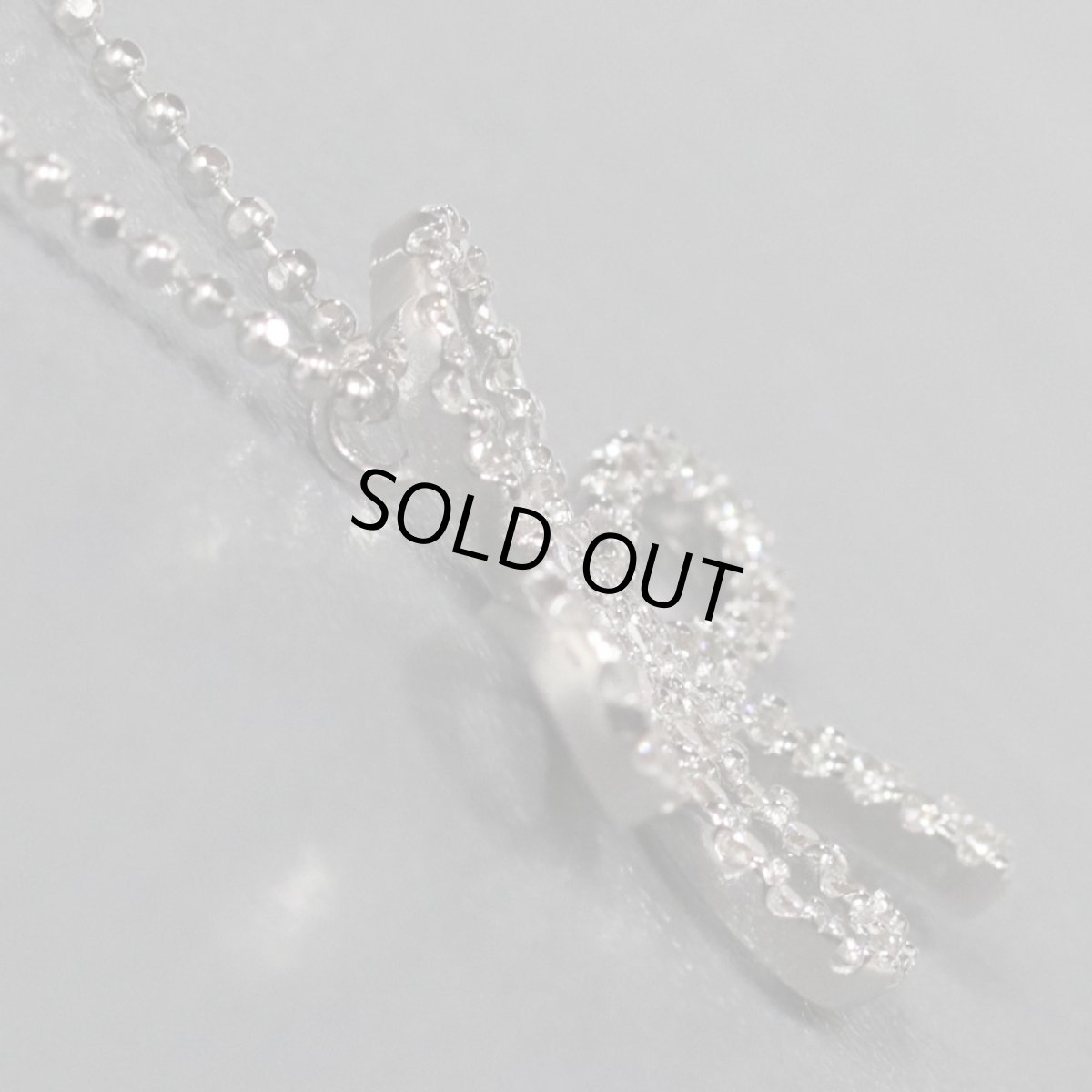 画像4: ヴァンドーム K18WGダイヤモンドネックレス クローバーモチーフ D0.26 3.8g (4)