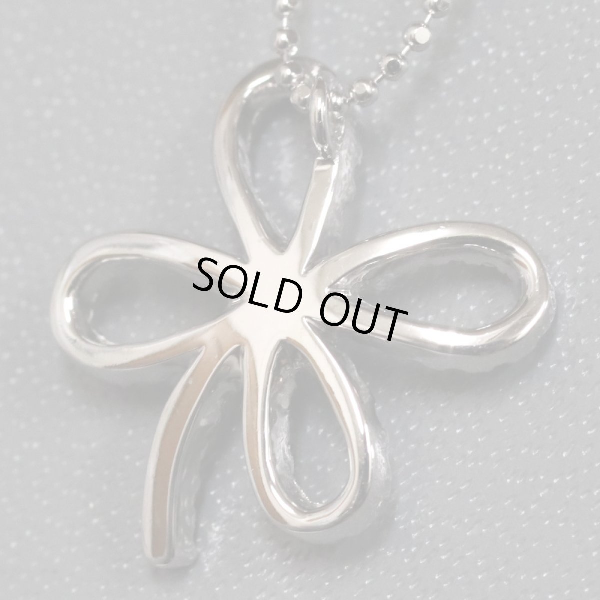 画像6: ヴァンドーム K18WGダイヤモンドネックレス クローバーモチーフ D0.26 3.8g (6)