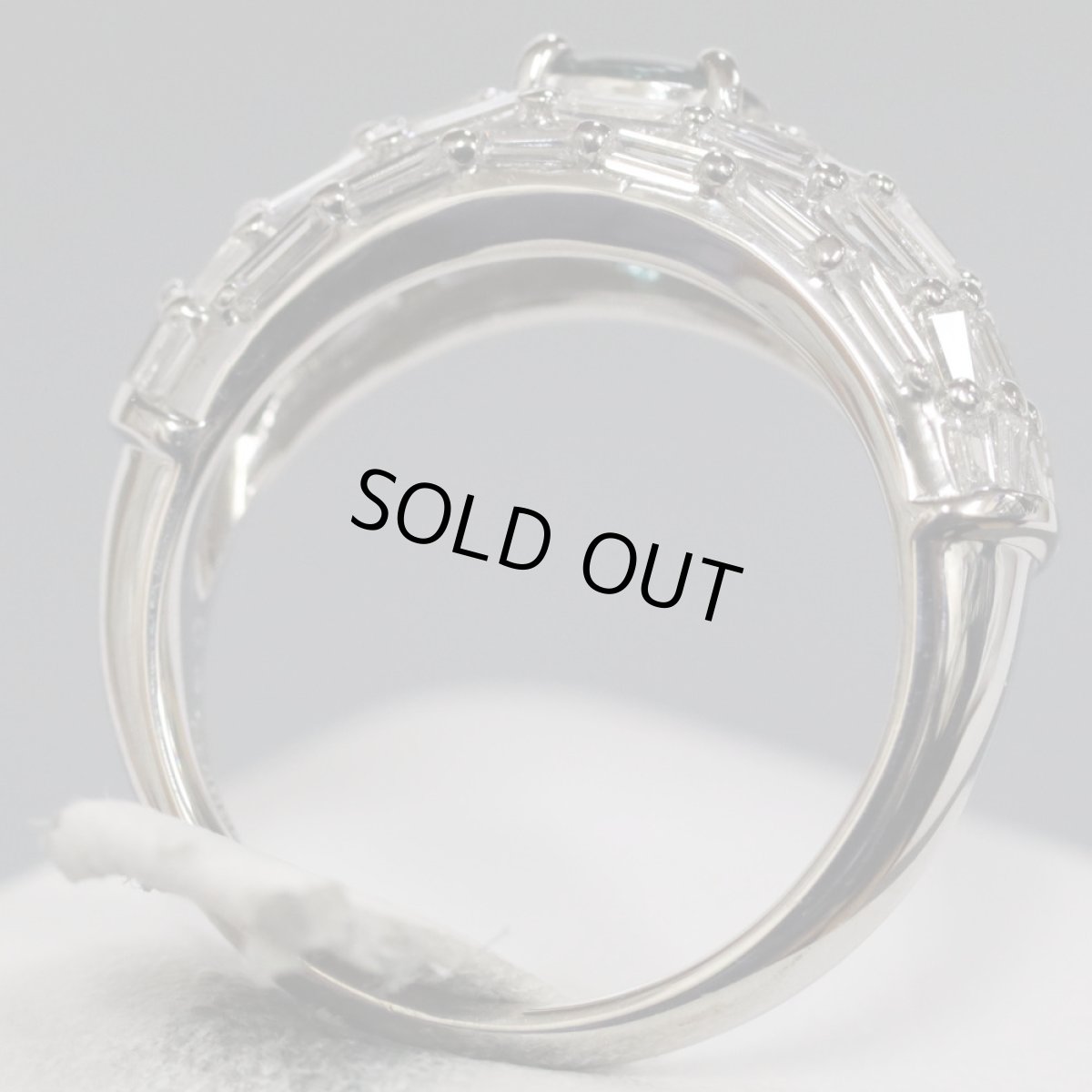 画像6: Pt900アレキサンドライトダイヤモンドリング A0.43 D1.31 8.8g #11 (6)