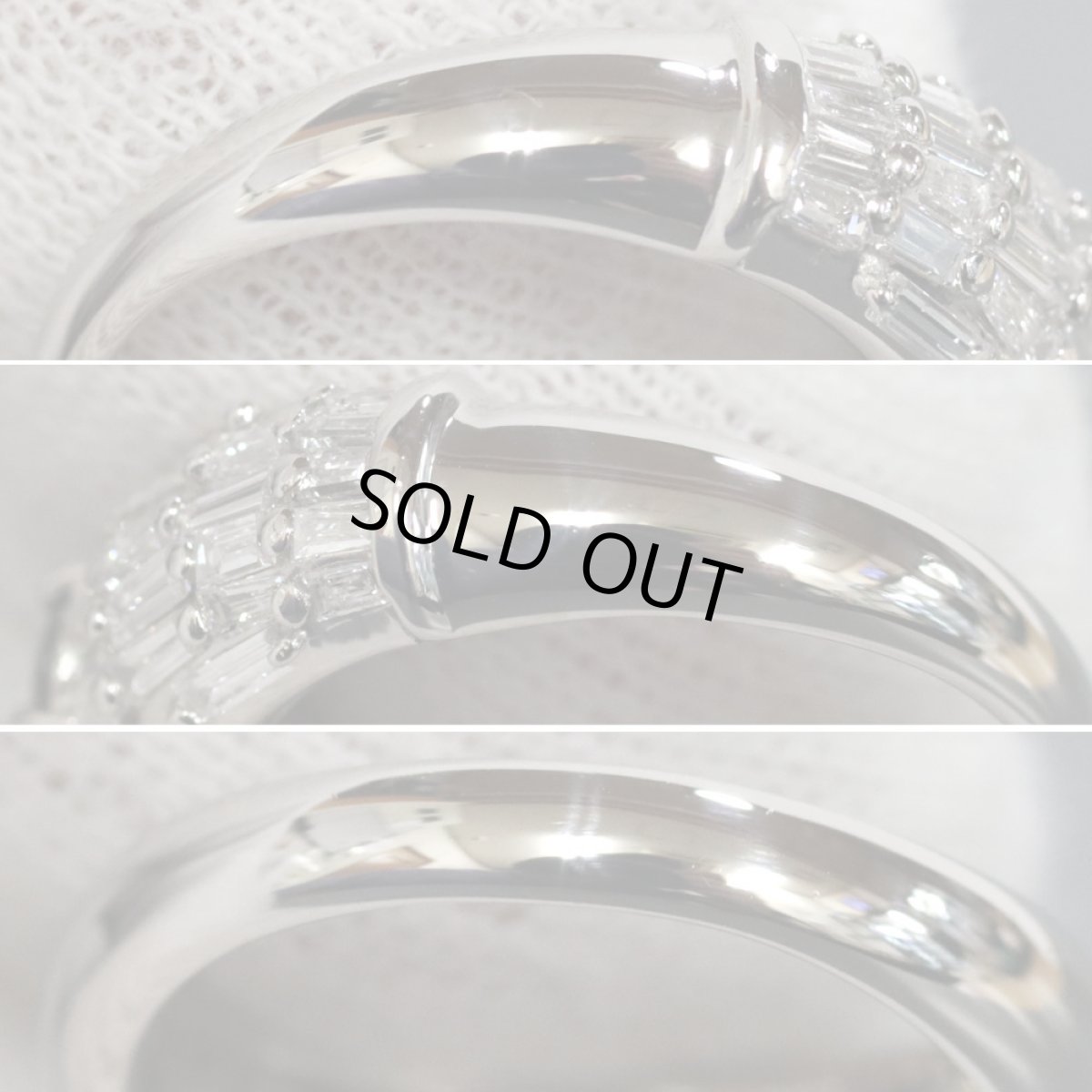 画像7: Pt900アレキサンドライトダイヤモンドリング A0.43 D1.31 8.8g #11 (7)