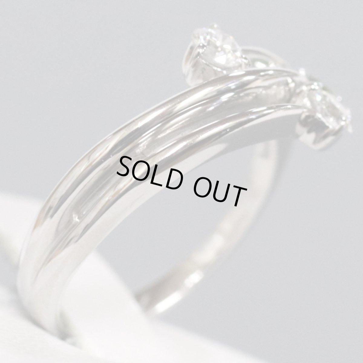 画像3: K18WGデマントイドガーネットダイヤモンドリング G0.10 D0.20 3.4g #9 (3)