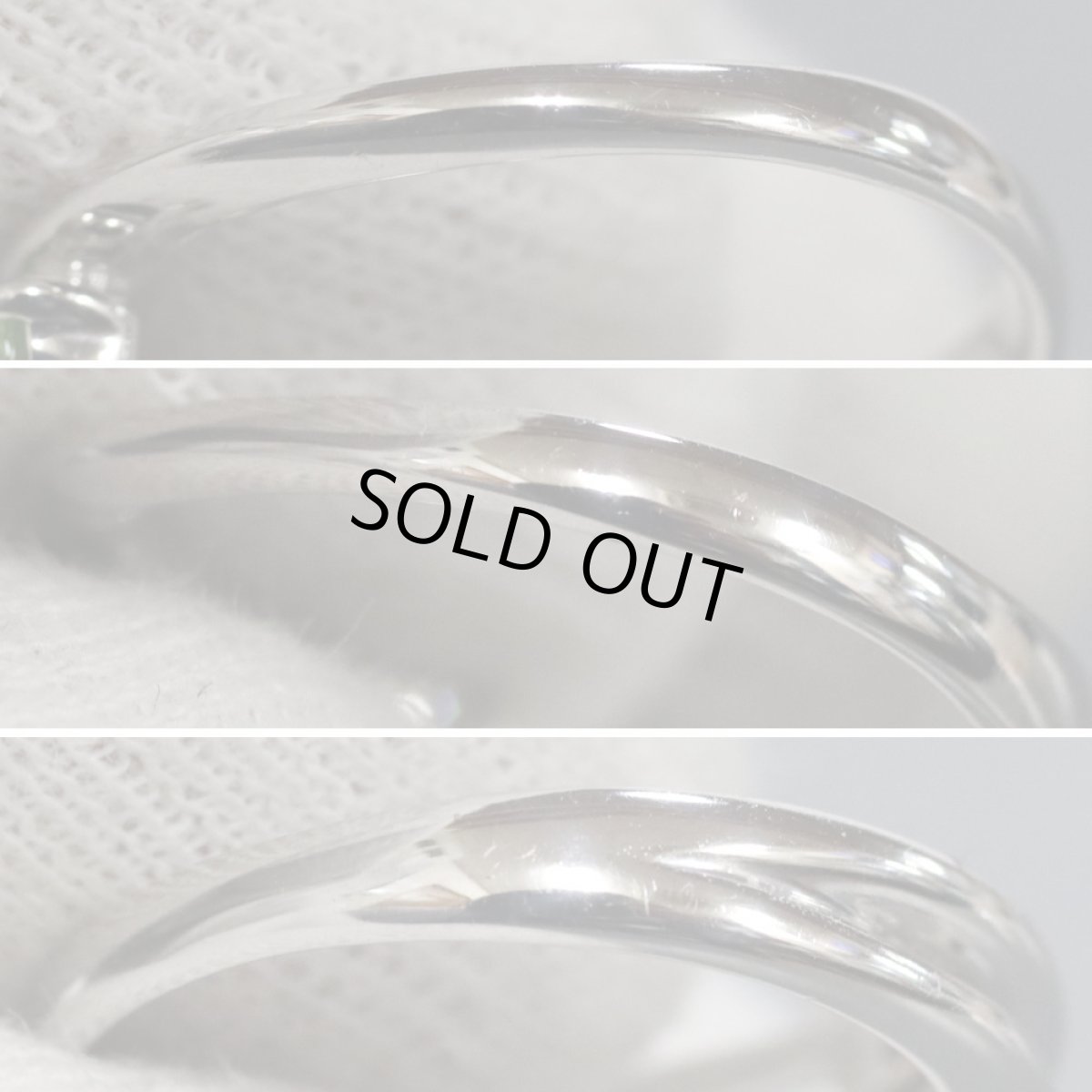 画像6: K18WGデマントイドガーネットダイヤモンドリング G0.10 D0.20 3.4g #9 (6)