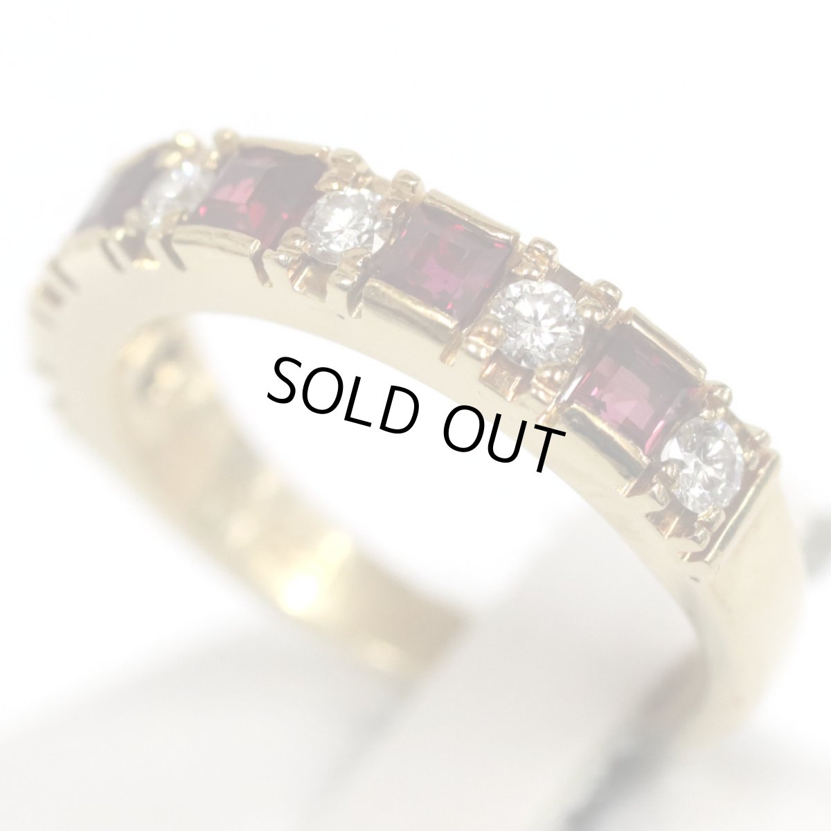 画像2: アクアスキュータム 750ルビーダイヤモンドリング 4.7g #12 (2)