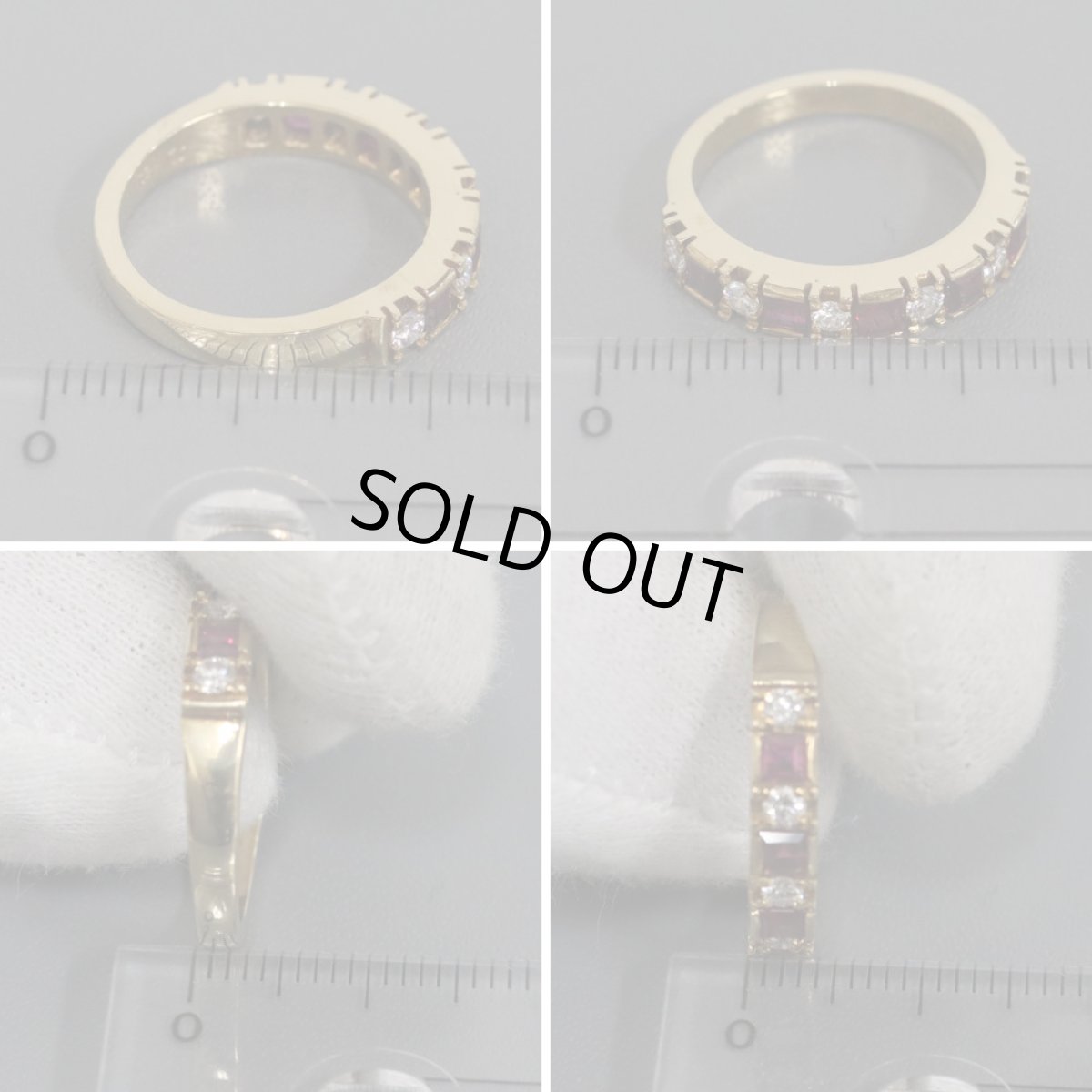 画像9: アクアスキュータム 750ルビーダイヤモンドリング 4.7g #12 (9)