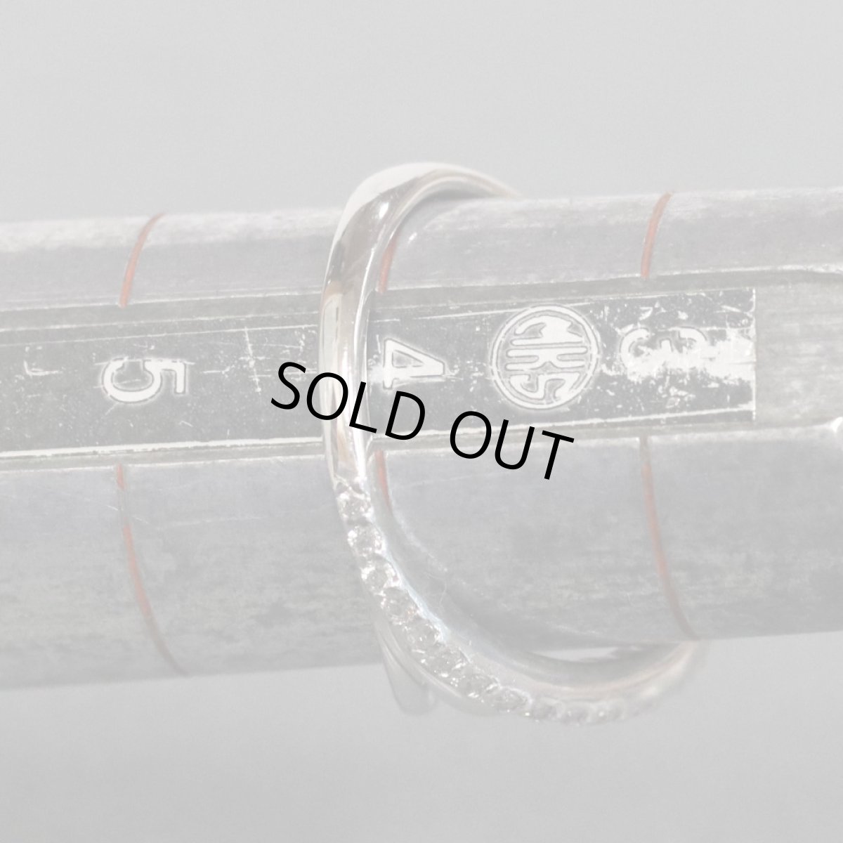 画像8: K18WGダイヤモンドリング D0.20 3.6g #4 (8)