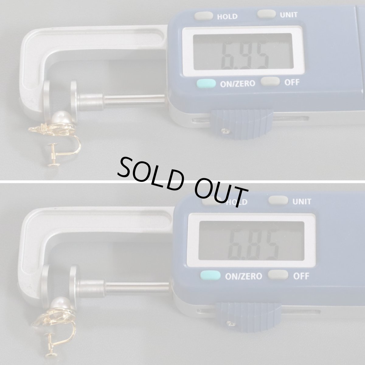 画像7: タサキ K18パールダイヤモンドイヤリング D0.01×2 4.9g (7)