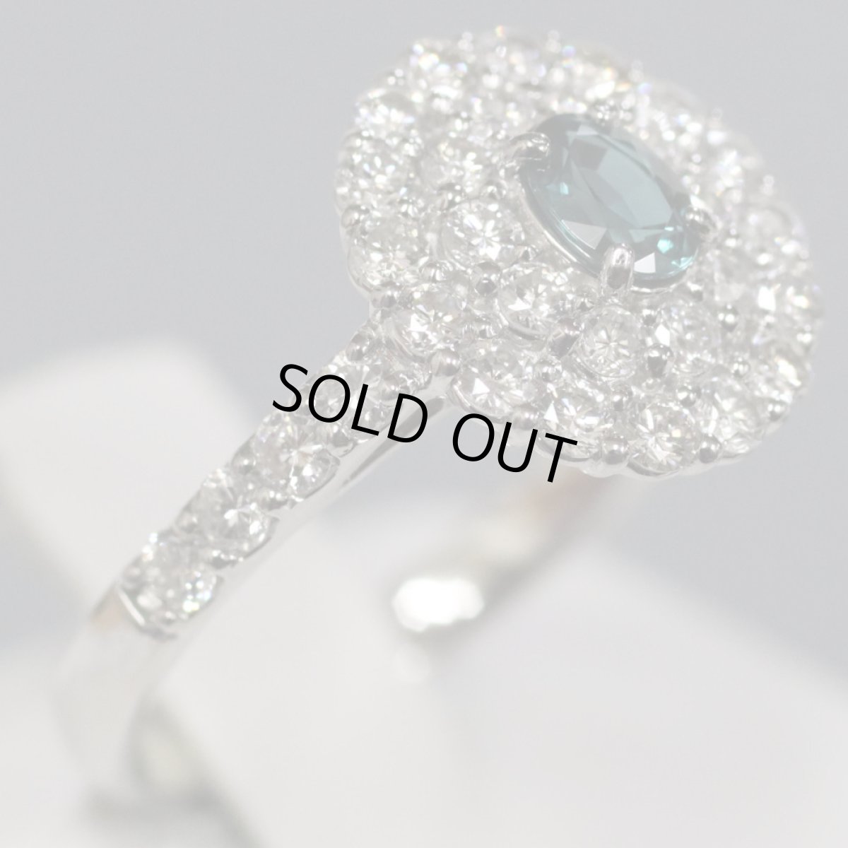 画像3: Pt950アレキサンドライトダイヤモンドリング A0.204 D0.73 3.9g #11 (3)