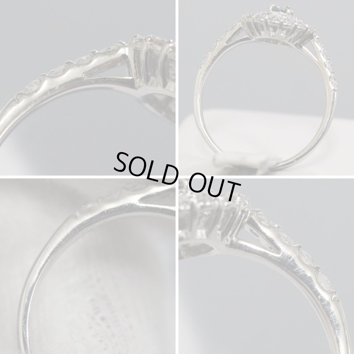 画像6: Pt950アレキサンドライトダイヤモンドリング A0.204 D0.73 3.9g #11 (6)