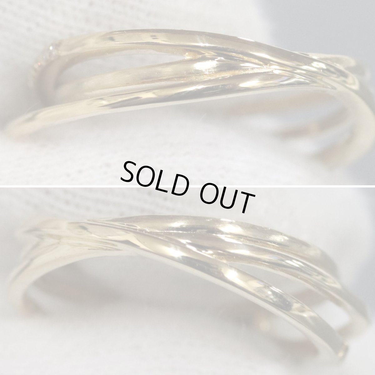 画像5: K18ダイヤモンドリング D0.16 D0.13 4.0g #13 (5)