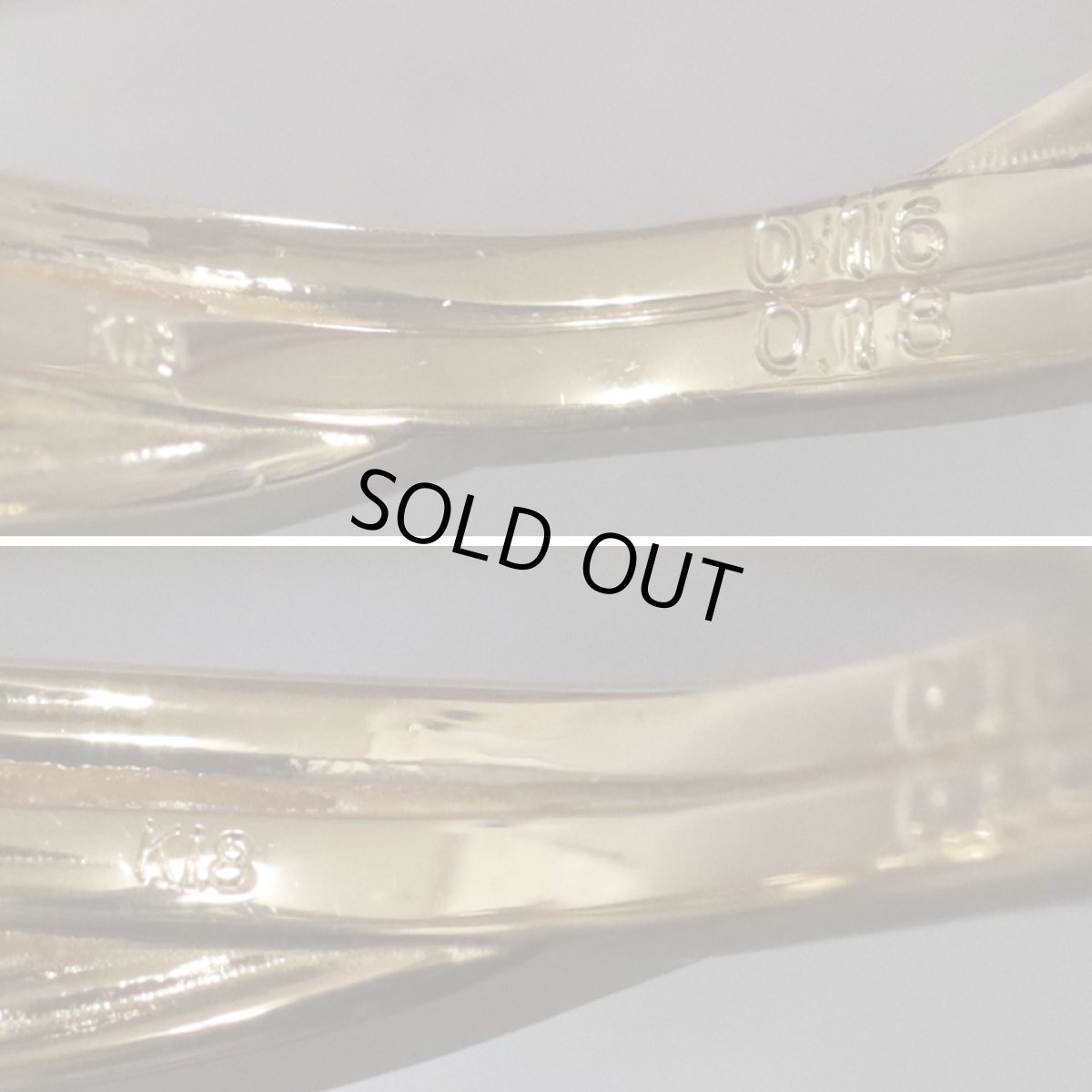 画像6: K18ダイヤモンドリング D0.16 D0.13 4.0g #13 (6)