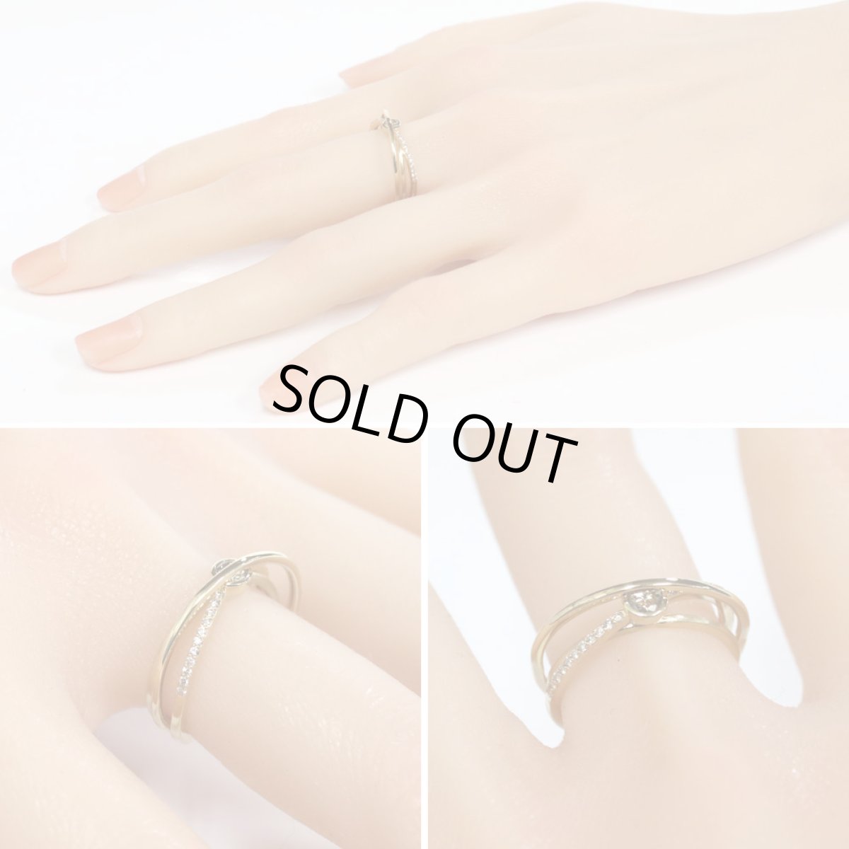 画像9: K18ダイヤモンドリング D0.16 D0.13 4.0g #13 (9)