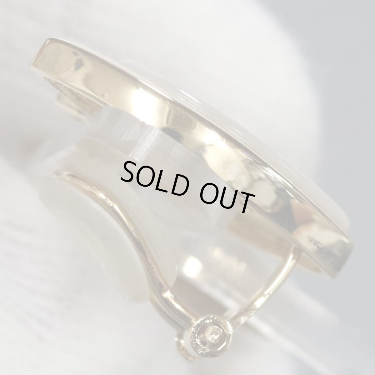 画像4: タサキ K18シェルダイヤモンドイヤリング D0.05×2 7.7g (4)