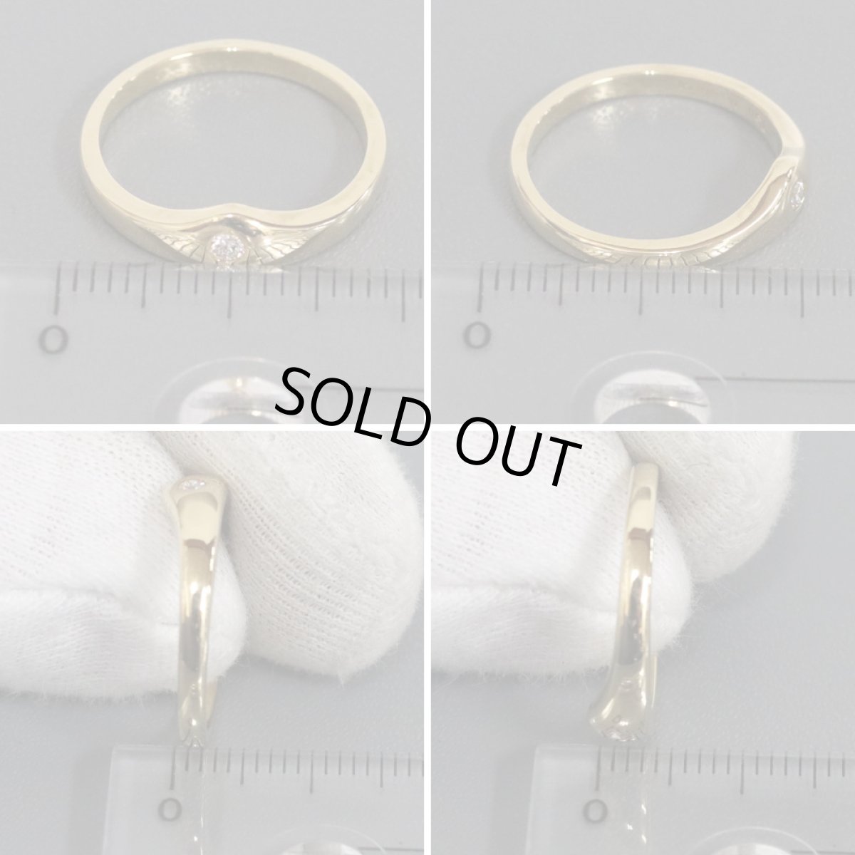 画像8: 750ダイヤモンドリング 2.9g #10 (8)