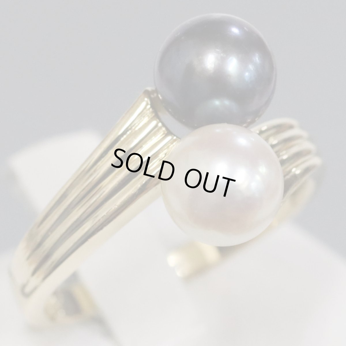 画像1: K18パールリング 4.5g #16 (1)