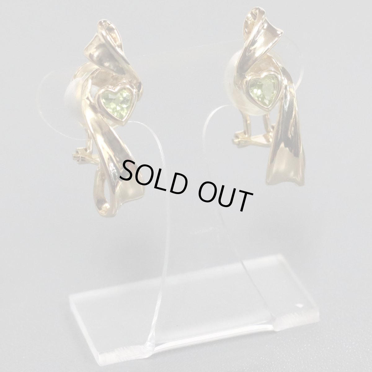 画像4: K18ペリドットイヤリング 4.8g (4)