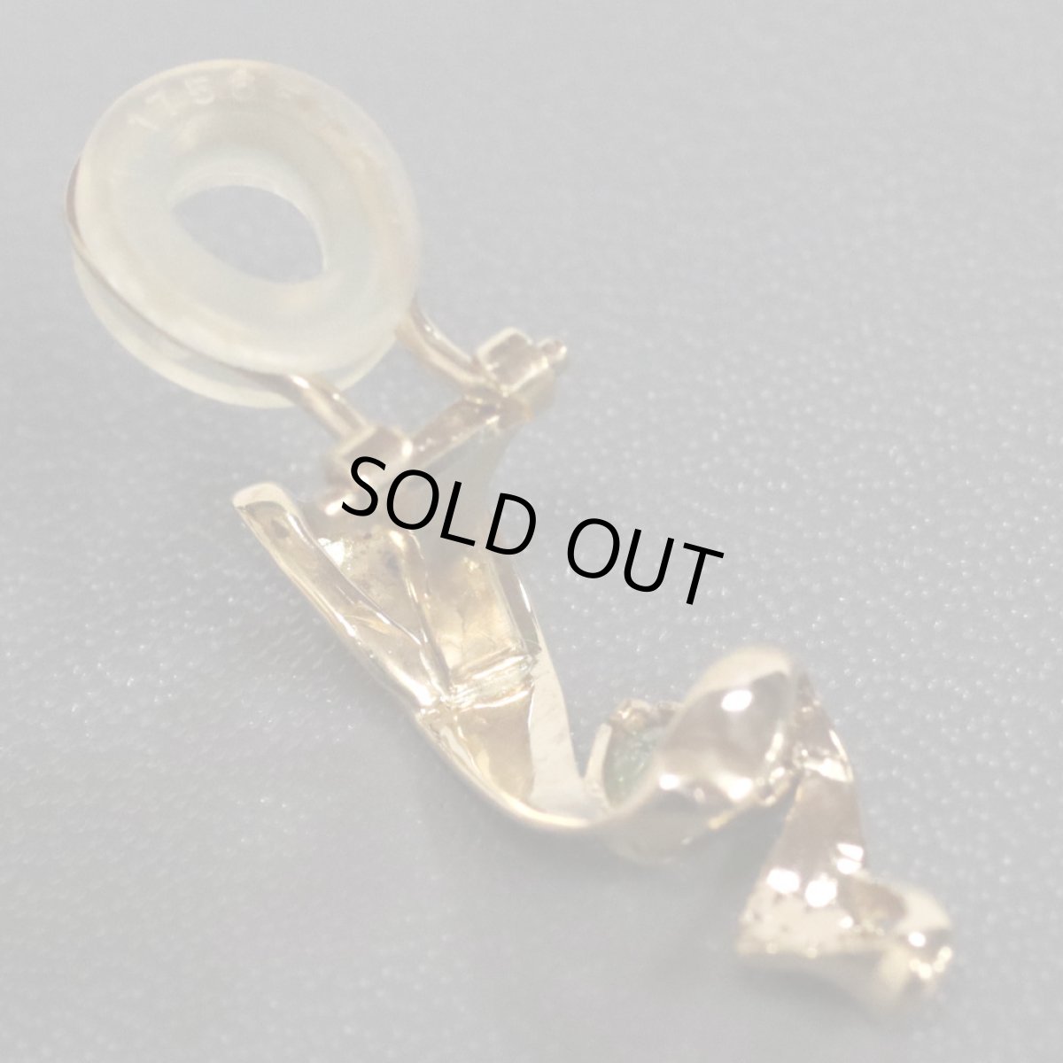 画像6: K18ペリドットイヤリング 4.8g (6)