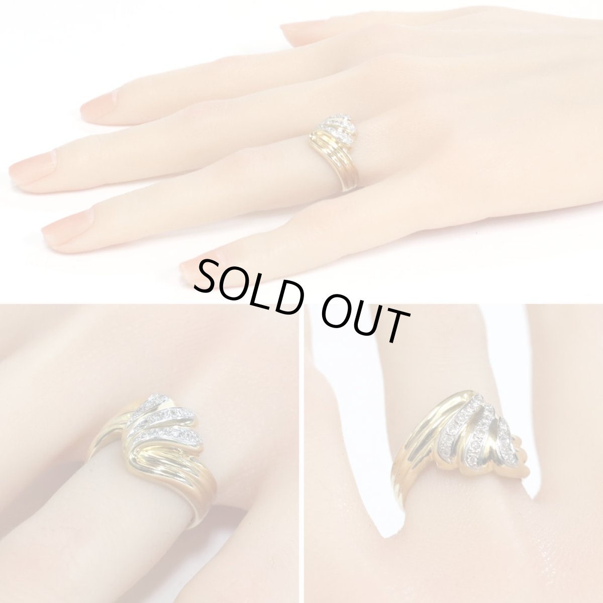 画像9: K18/Pt900ダイヤモンドリング D0.18 5.2g #12 (9)