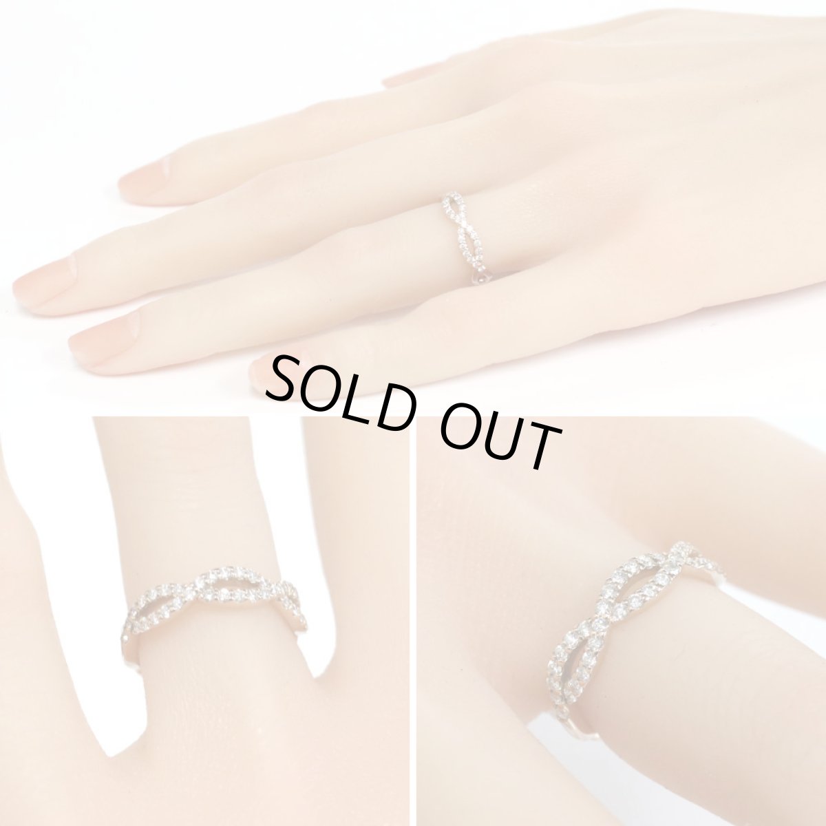 画像10: K18PGダイヤモンドリング D0.35 3.0g #10 (10)