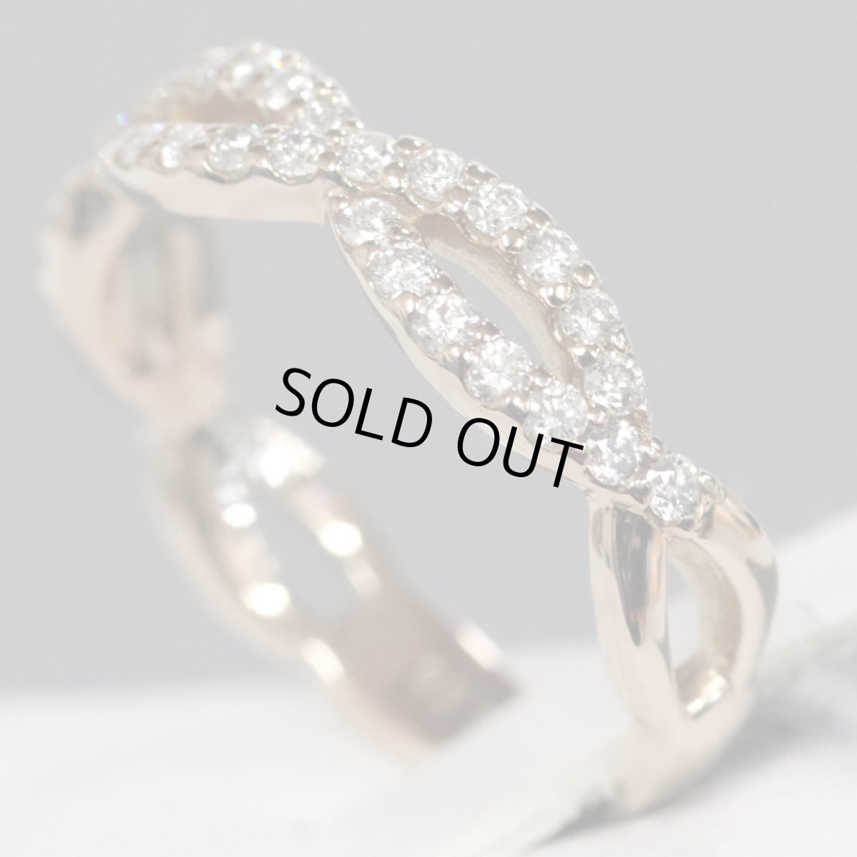 画像2: K18PGダイヤモンドリング D0.35 3.0g #10 (2)