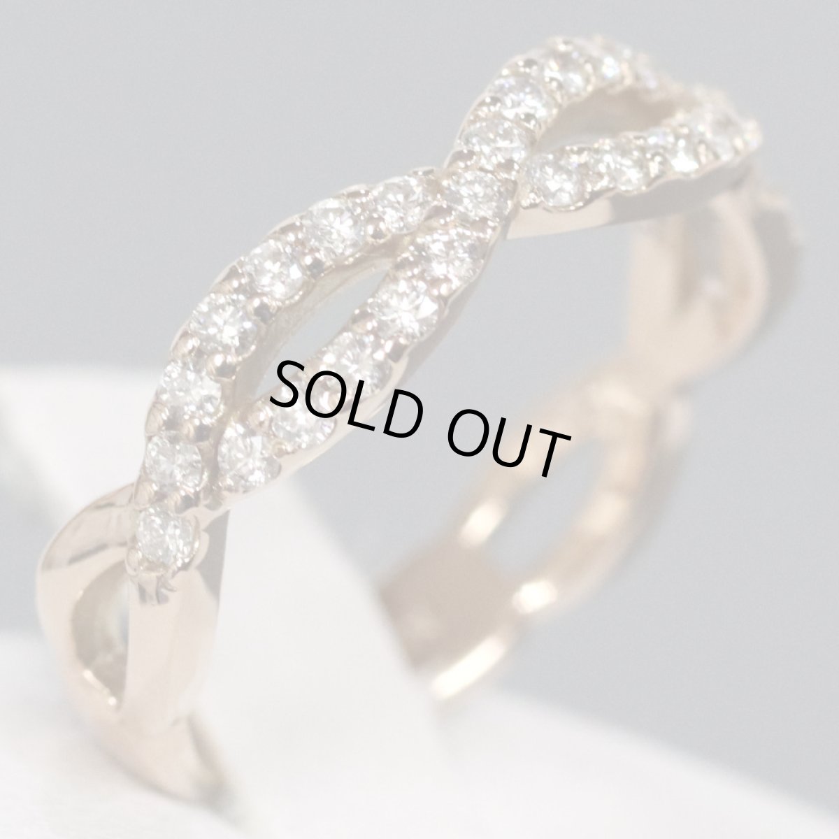 画像3: K18PGダイヤモンドリング D0.35 3.0g #10 (3)