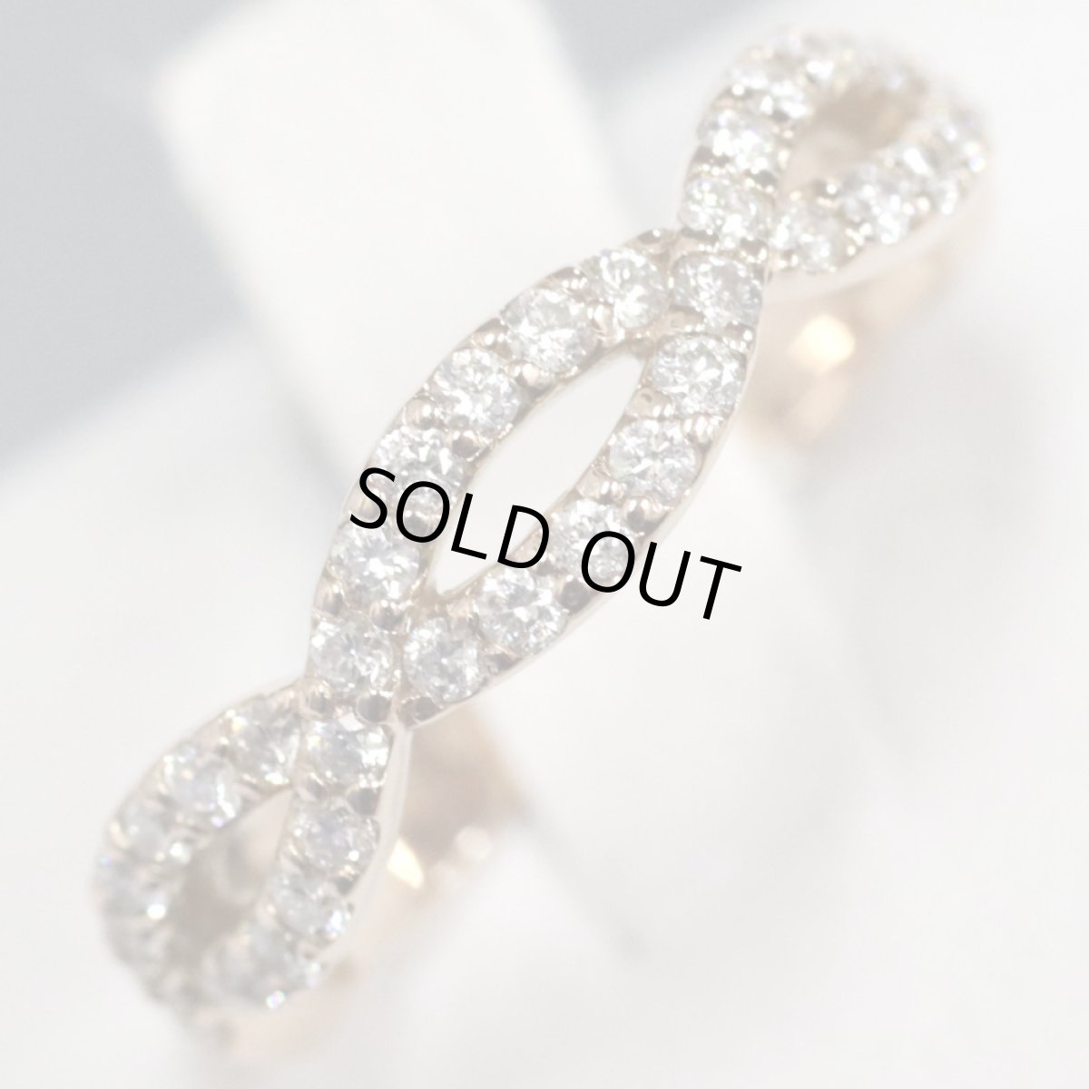 画像4: K18PGダイヤモンドリング D0.35 3.0g #10 (4)