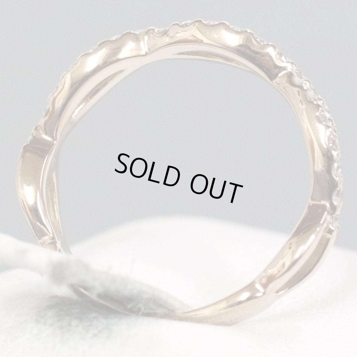 画像5: K18PGダイヤモンドリング D0.35 3.0g #10 (5)