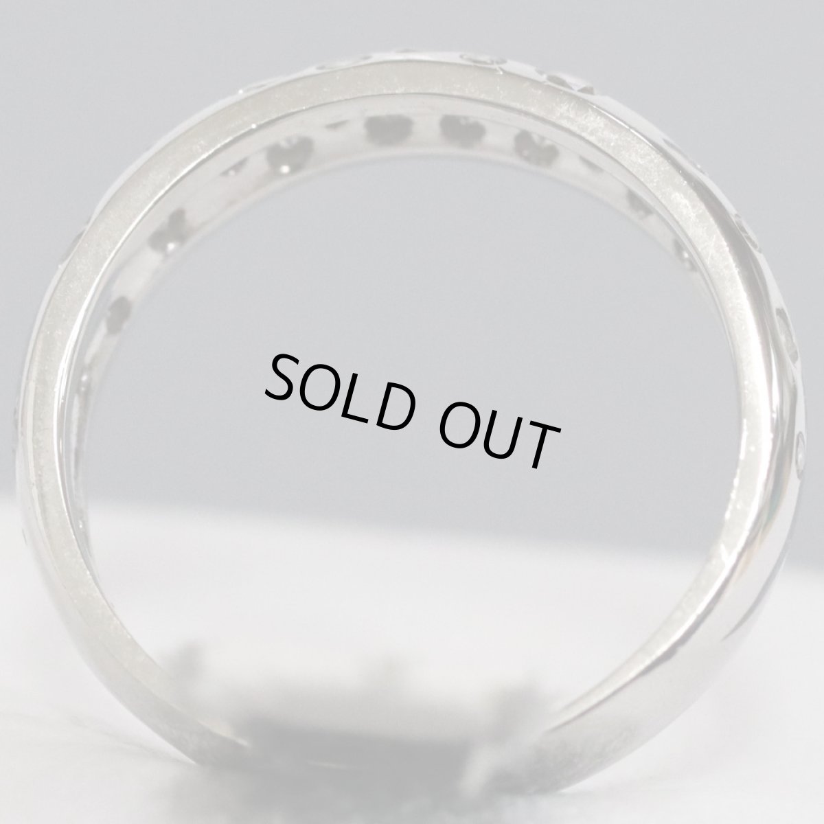 画像4: K18WGダイヤモンドリング D0.30 2.6g #4 (4)