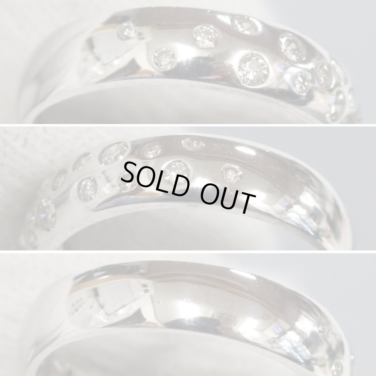 画像5: K18WGダイヤモンドリング D0.30 2.6g #4 (5)